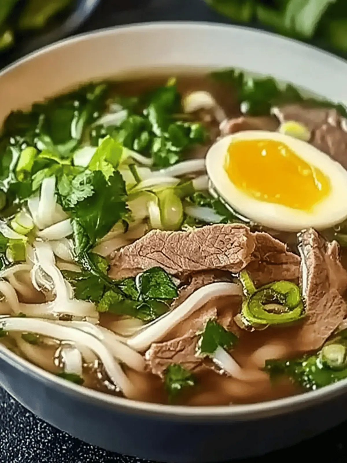 Authentic Beef Pho Noodle Soup