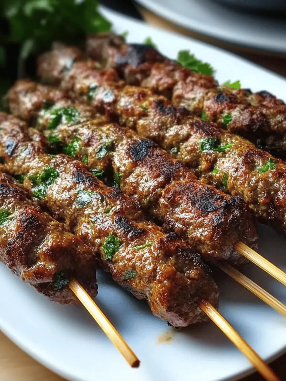 Beef Kafta Kebabs