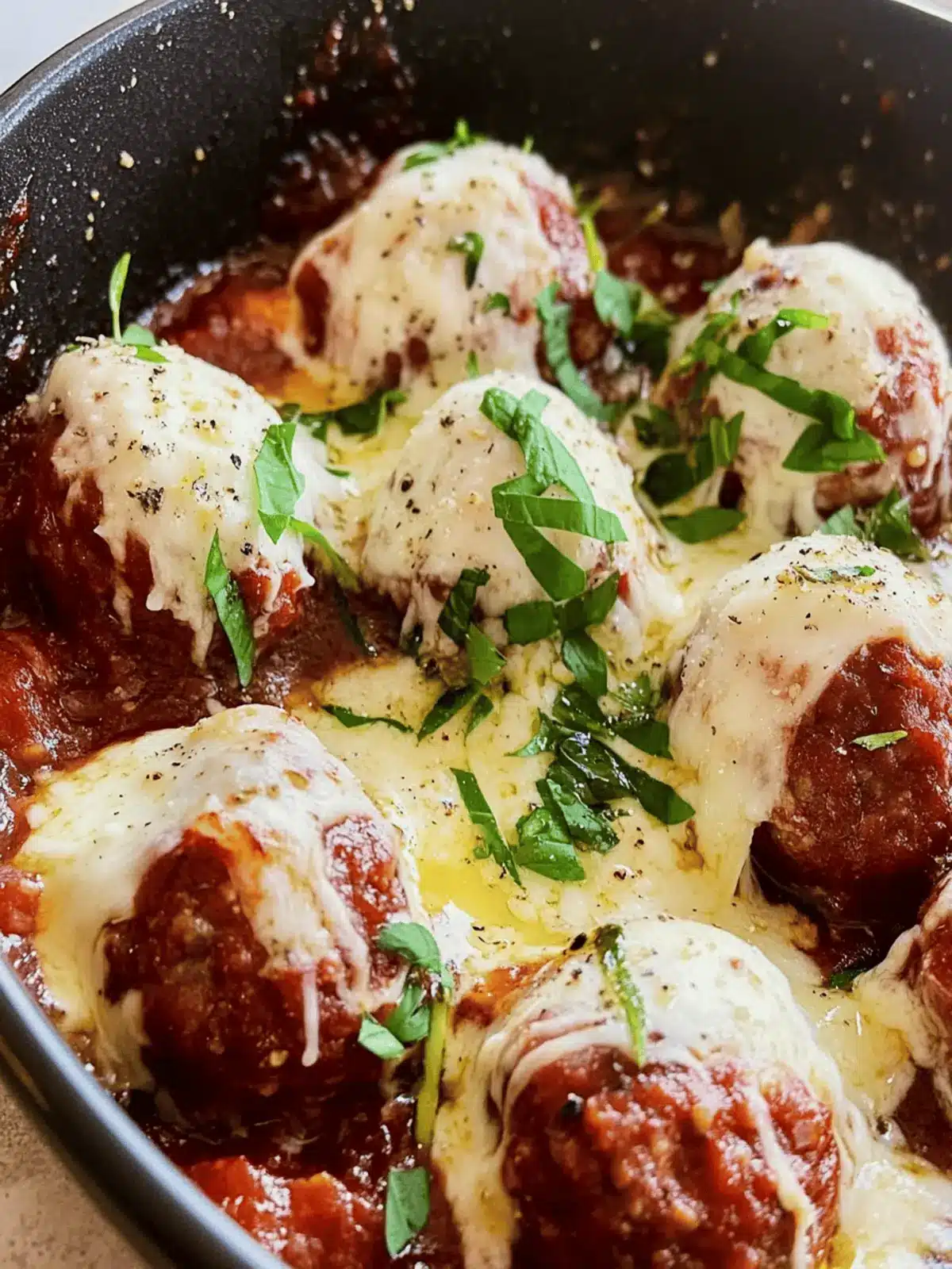 Smoked Meatballs with Burrata Cheese