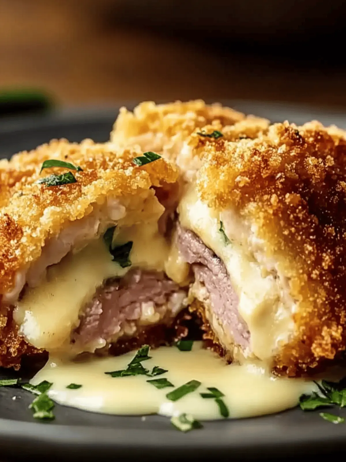 Crispy, Creamy Chicken Cordon Bleu