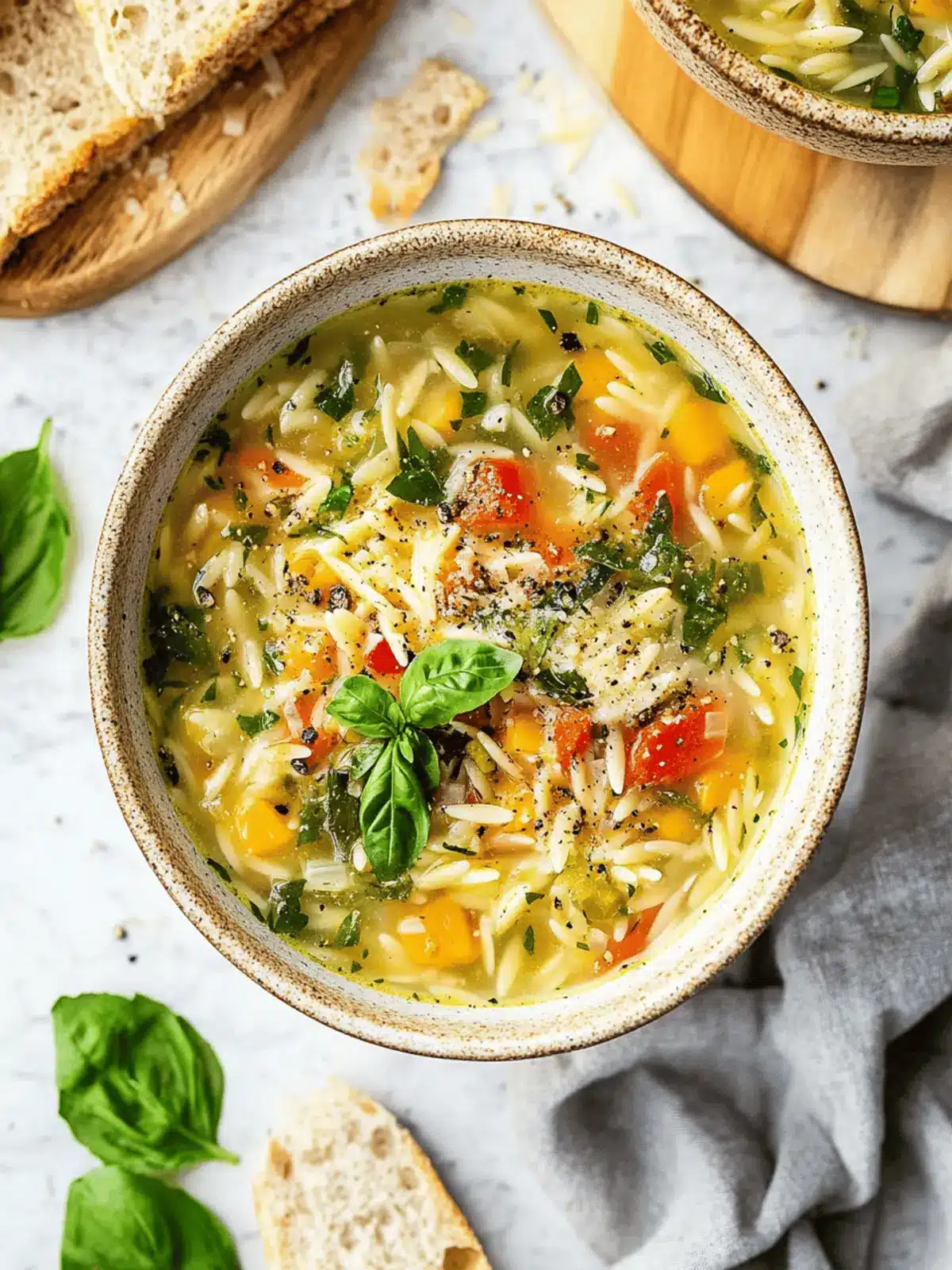 Mediterranean Orzo Soup