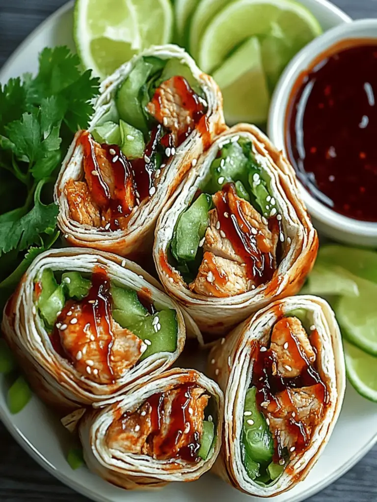 Sweet Chili Chicken Wraps