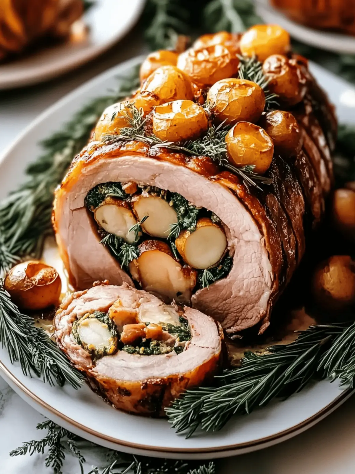 Christmas Stuffed Pork Roast
