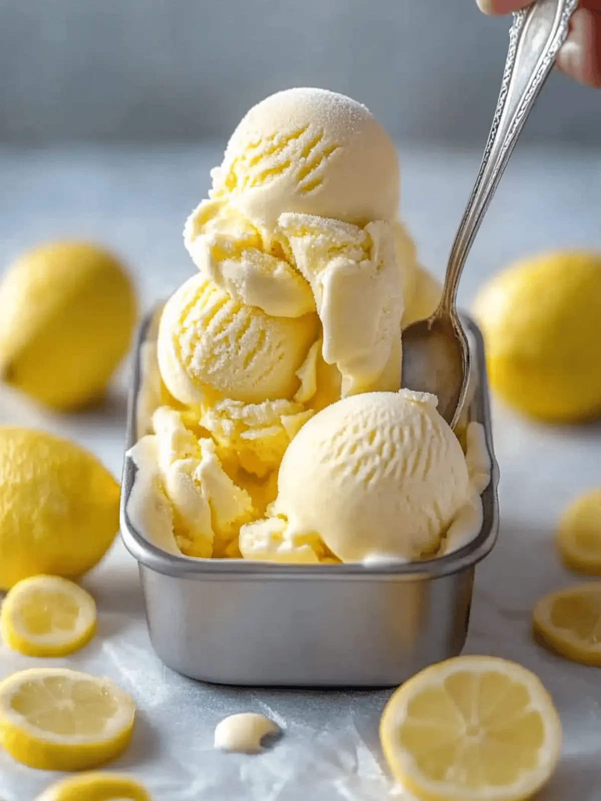 Tangy Lemon Curd Ice Cream: No-Churn Bliss for Summer Sips 4 Tangy Lemon Curd Ice Cream