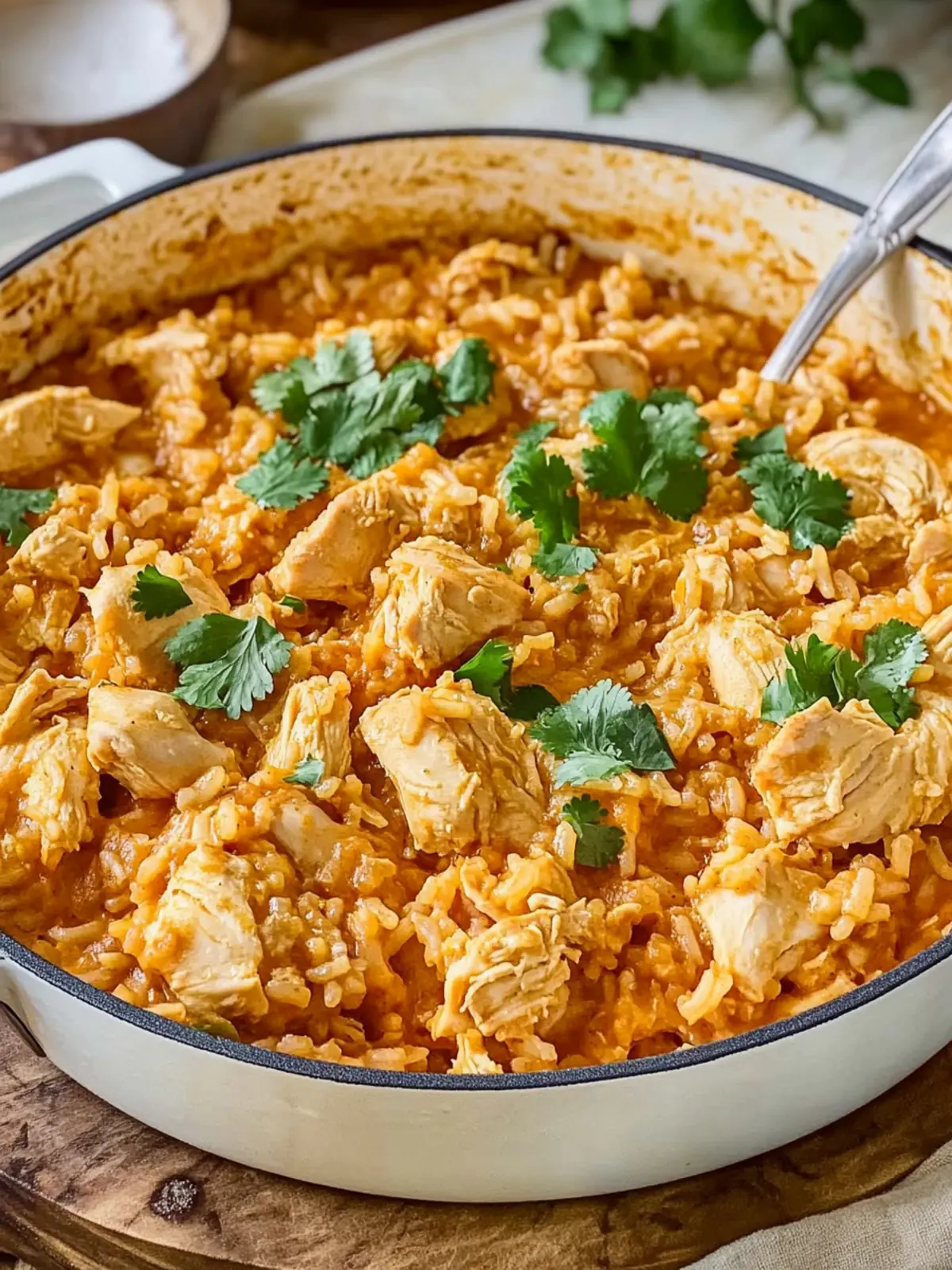 Butter Chicken Rice Casserole