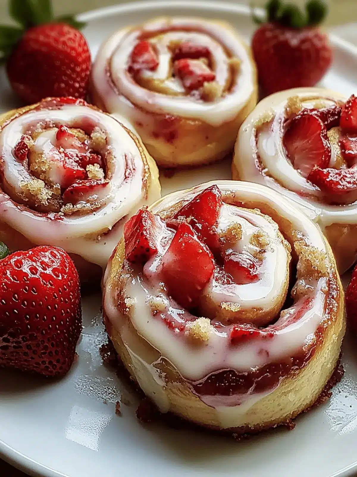 Strawberry Cheesecake Cinnabon Rolls