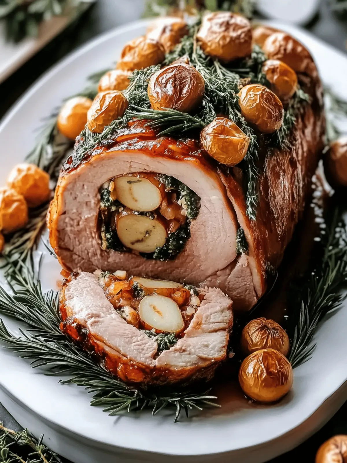 Christmas Stuffed Pork Roast