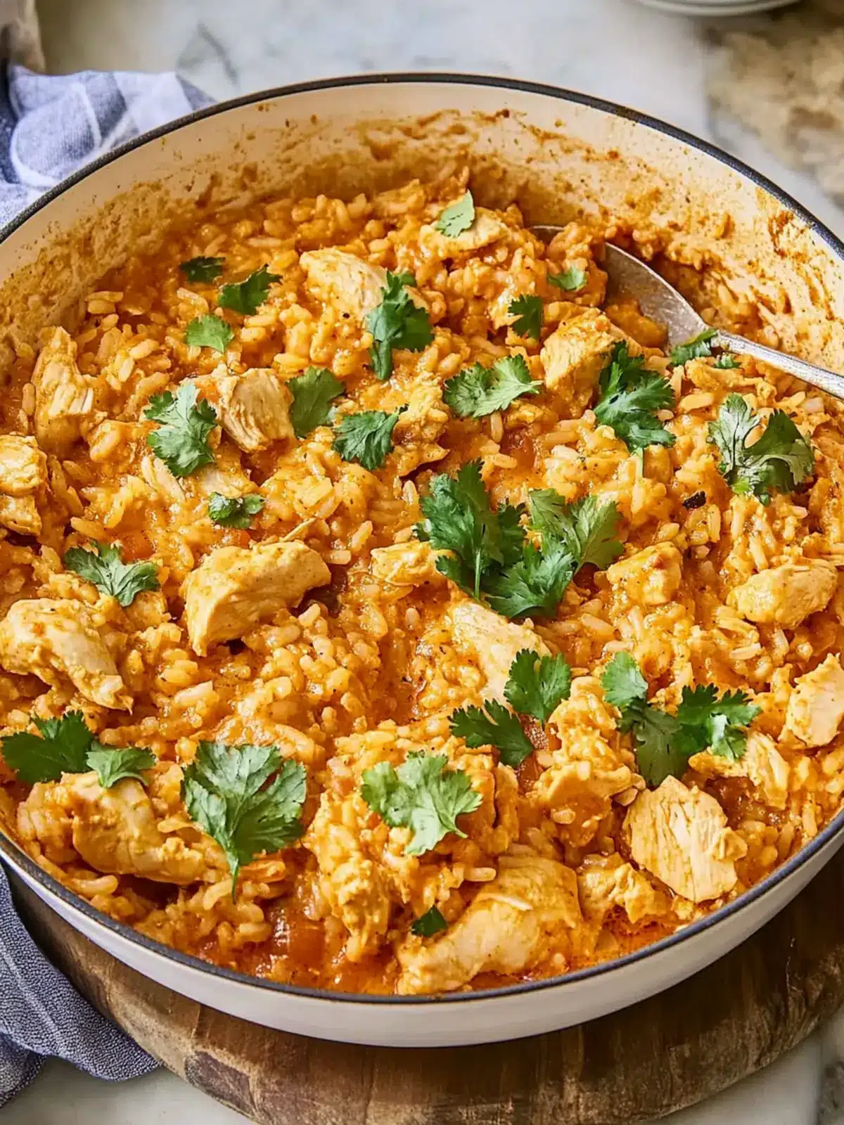 Butter Chicken Rice Casserole