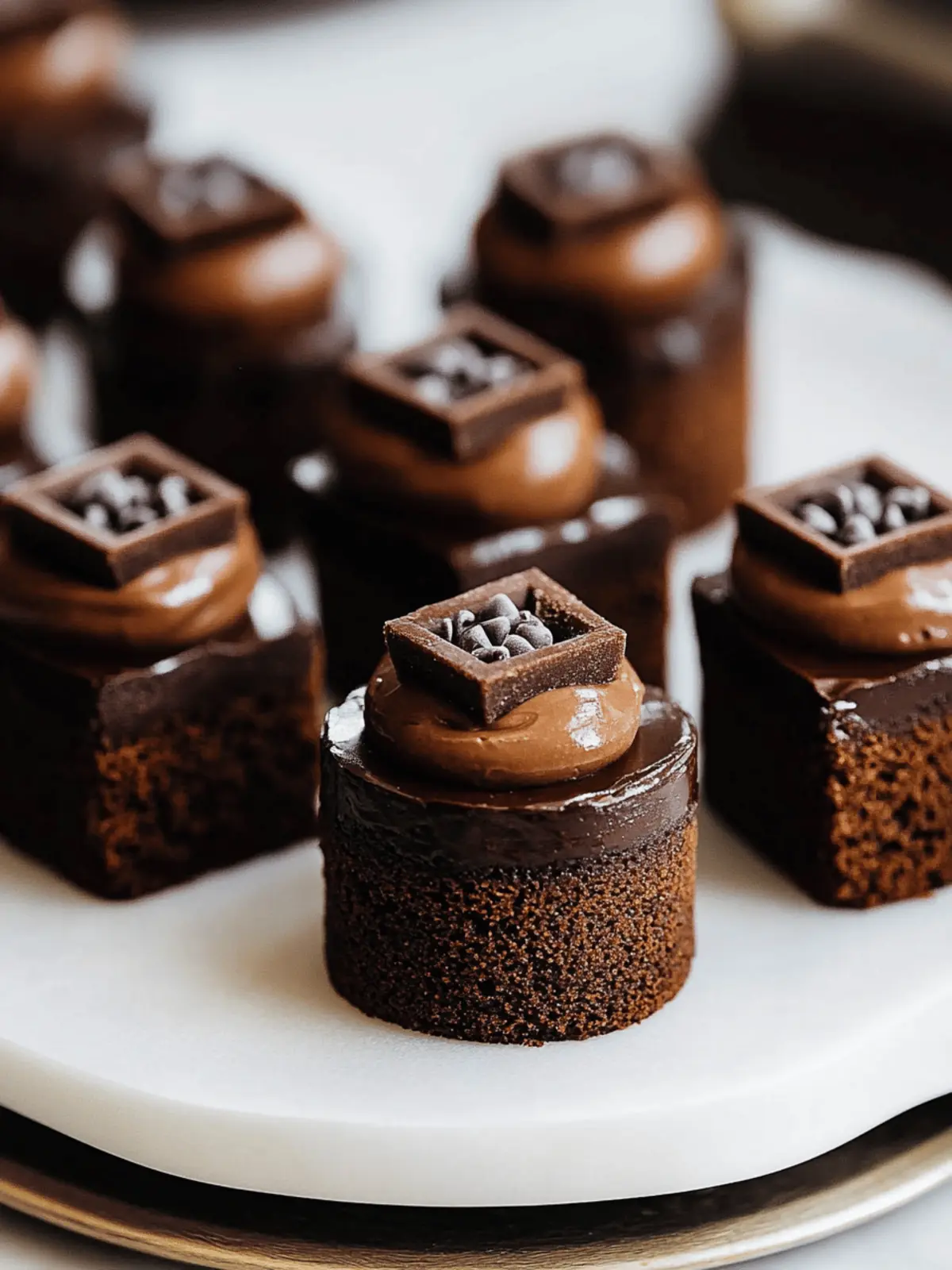 Decadent Brownie Petit Fours Perfect for Sweet Celebrations 3 Brownie Petit Fours