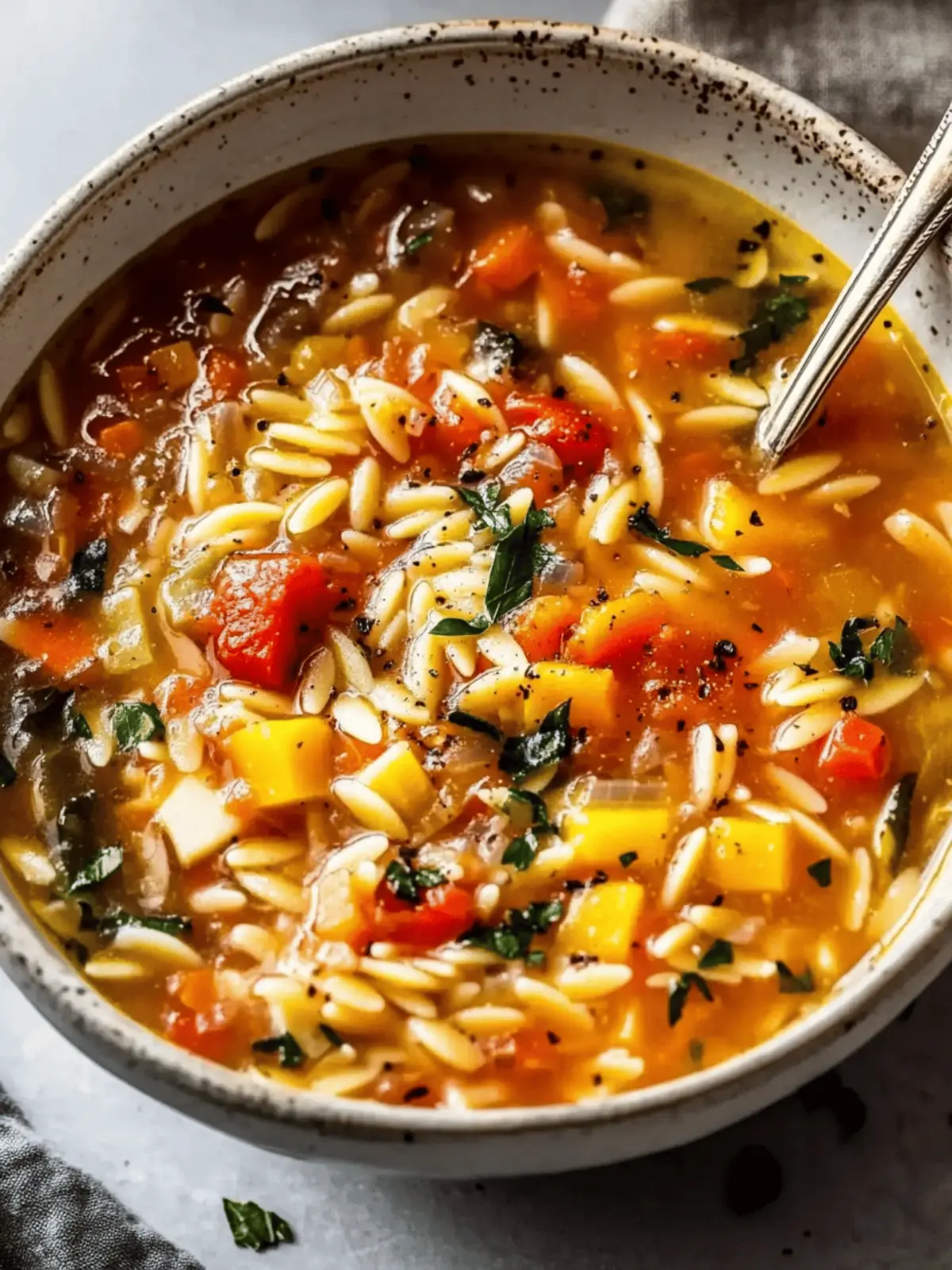 Vegetable Orzo Soup