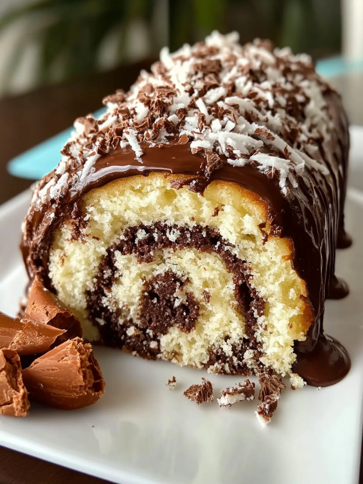Amazing German Chocolate Cake Roll Recipe