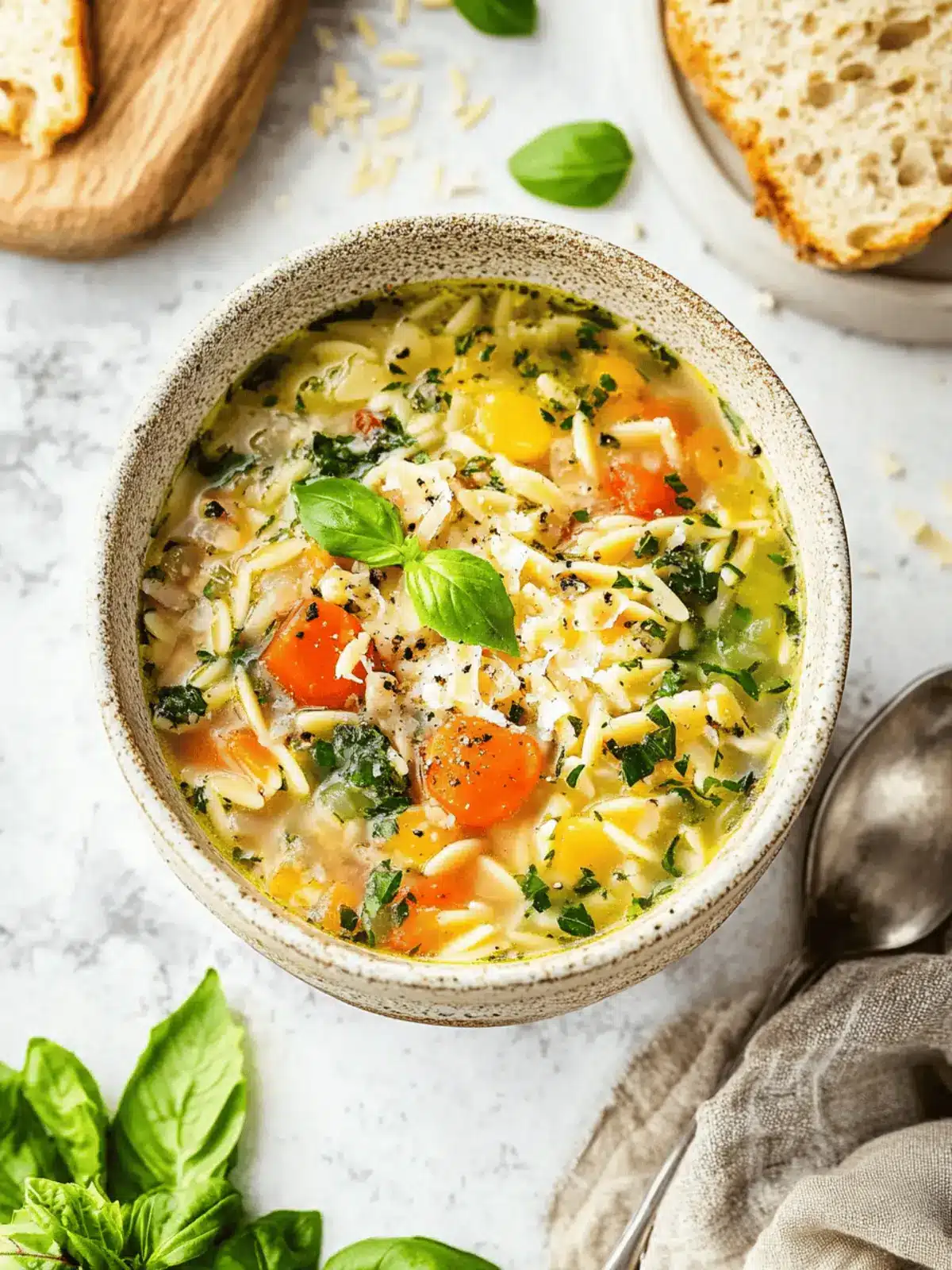 Mediterranean Orzo Soup