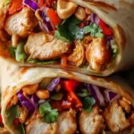 Thai Peanut Chicken Wrap