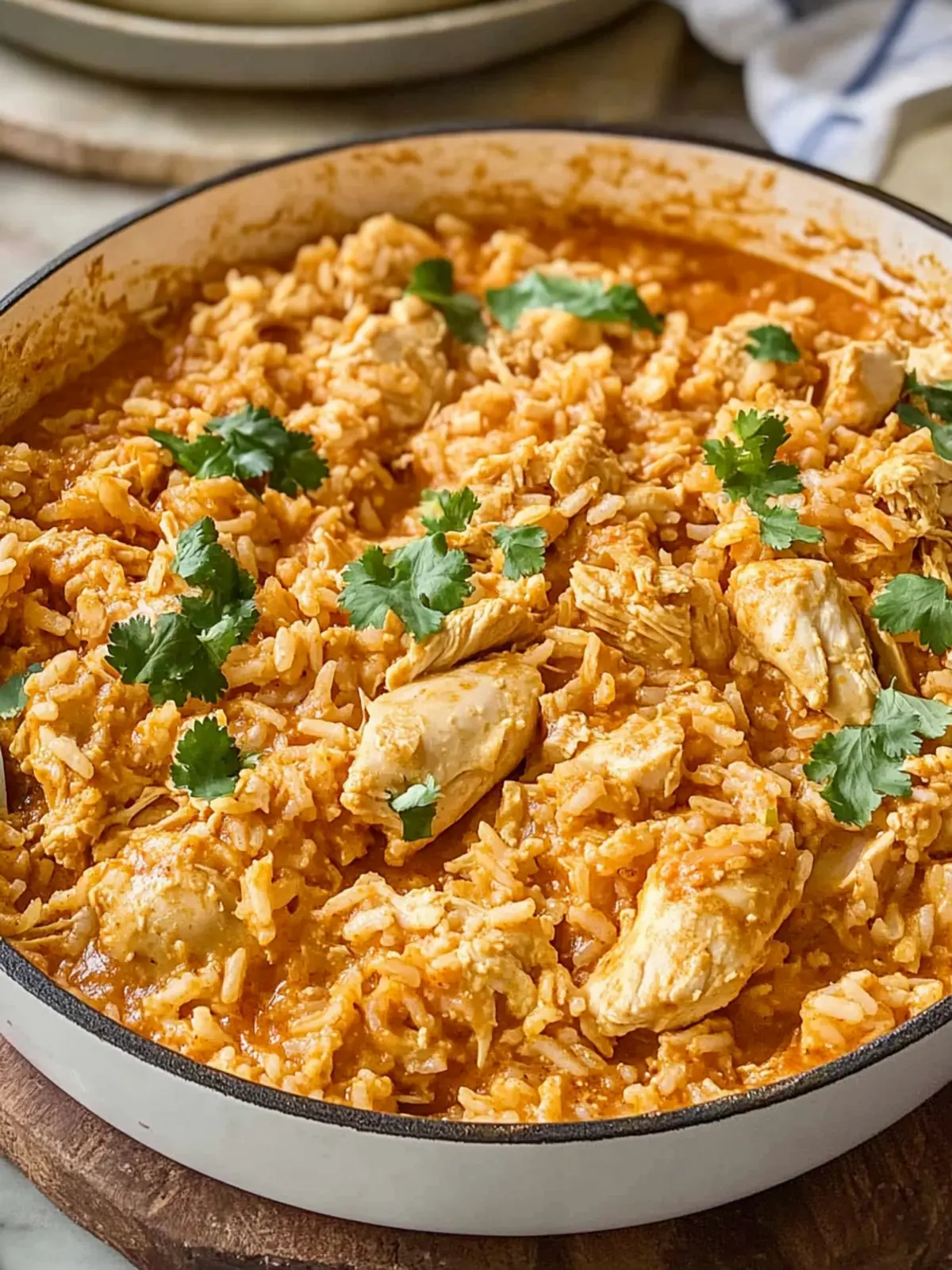 Butter Chicken Rice Casserole