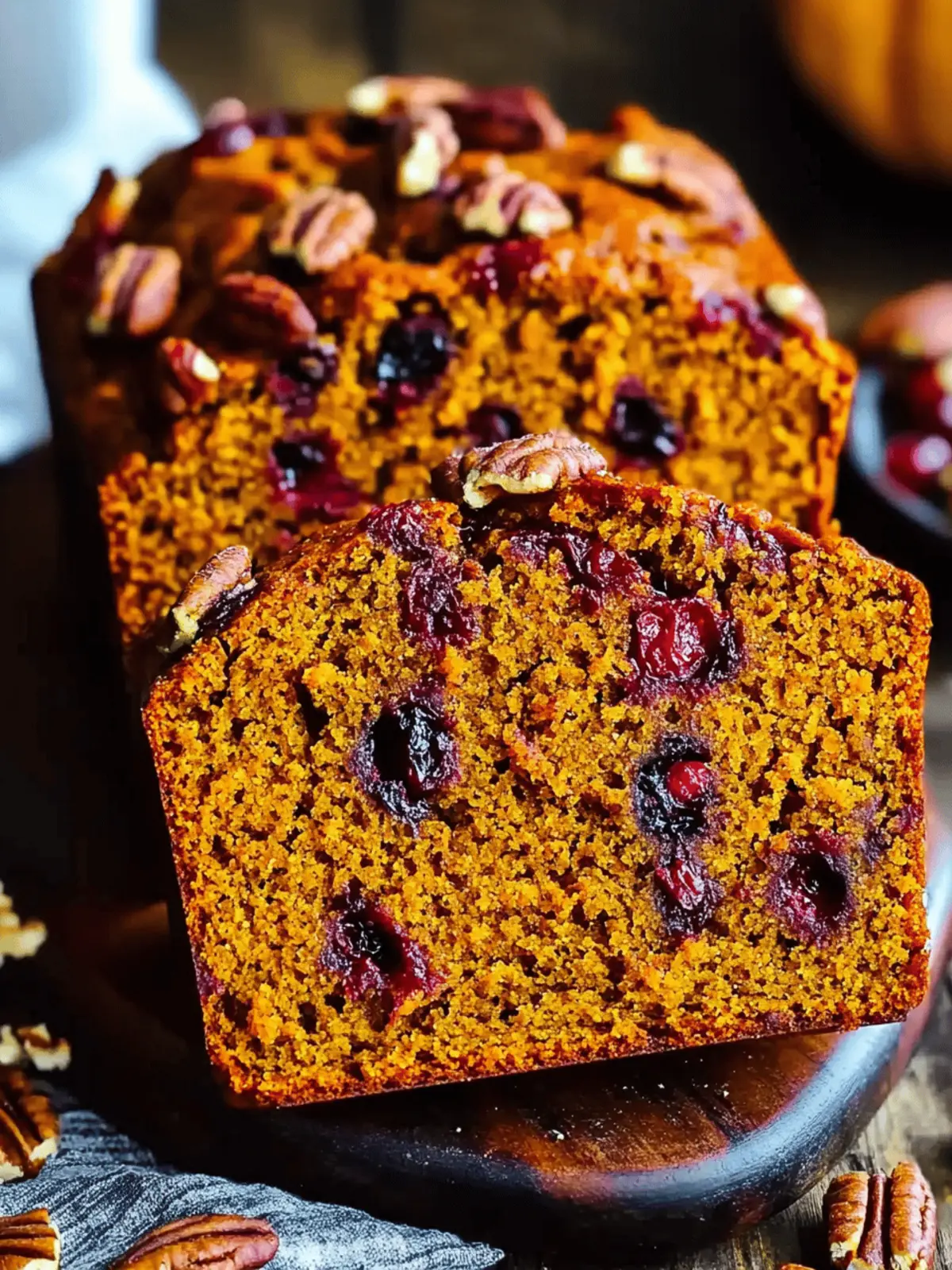 Cranberry Pecan Pumpkin Bread