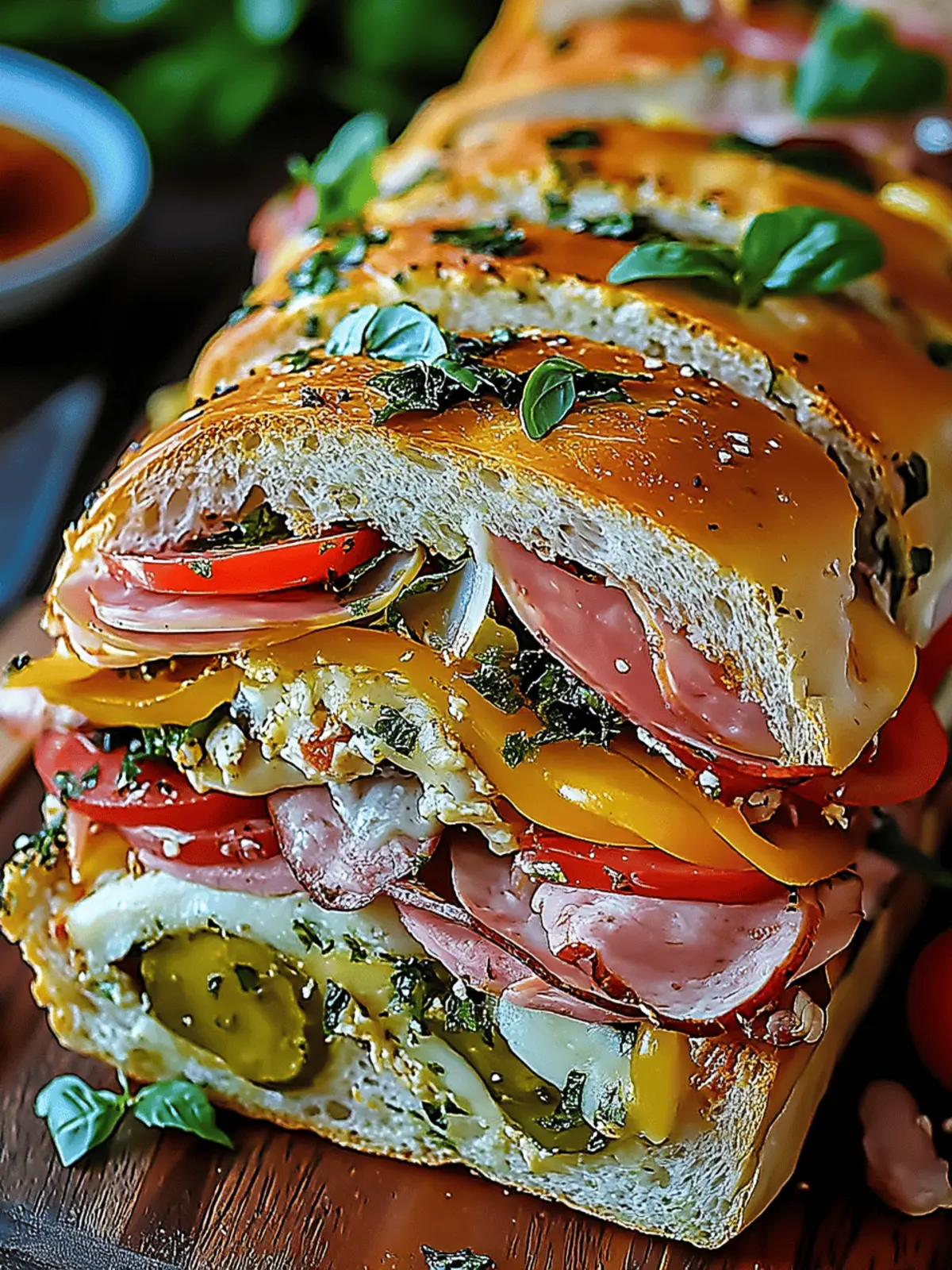 Classic Italian Muffuletta Sandwich Recipe