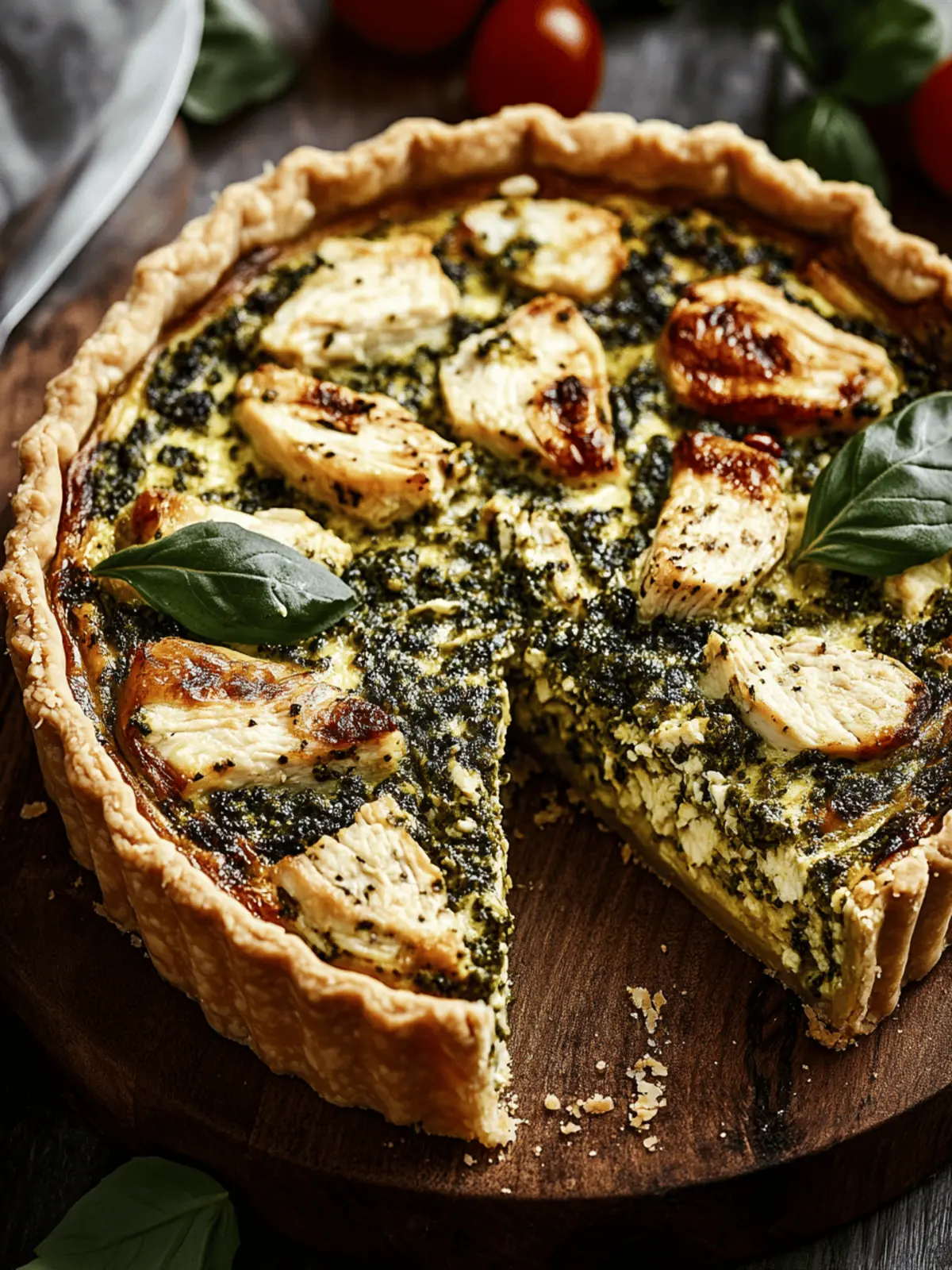 Hearty Pesto Chicken Quiche: Simple, Delicious, and Customizable 5 Pesto Chicken Quiche
