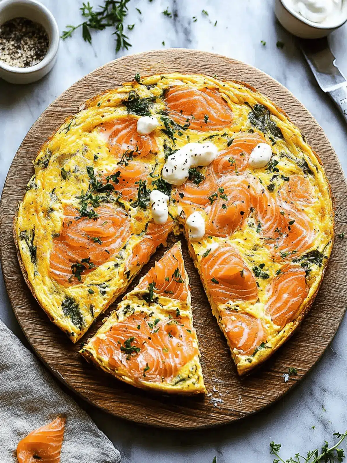 Smoked Salmon Frittata