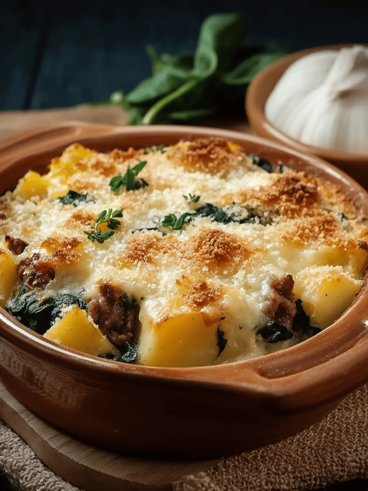 Cheesy Beef & Potato Spinach Casserole for Cozy Family Nights 2 Cheesy Beef & Potato Spinach Casserole