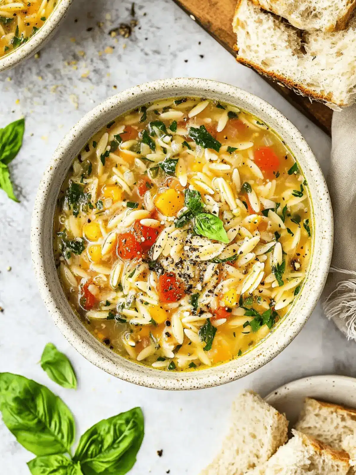 Mediterranean Orzo Soup