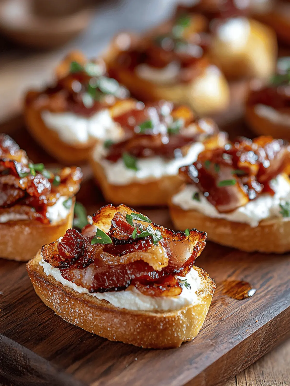 Million Dollar Bacon Crostini