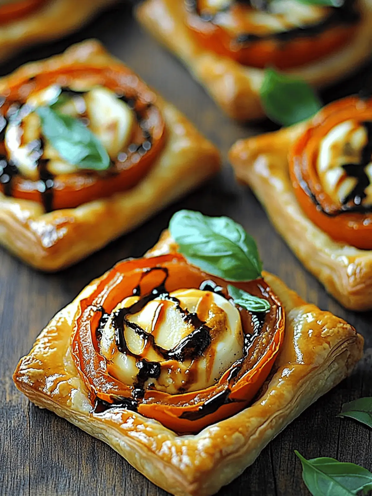 Delicious Tomato Mozzarella Puff Pastry Tarts You’ll Love 2 Tomato Mozzarella Puff Pastry Tarts