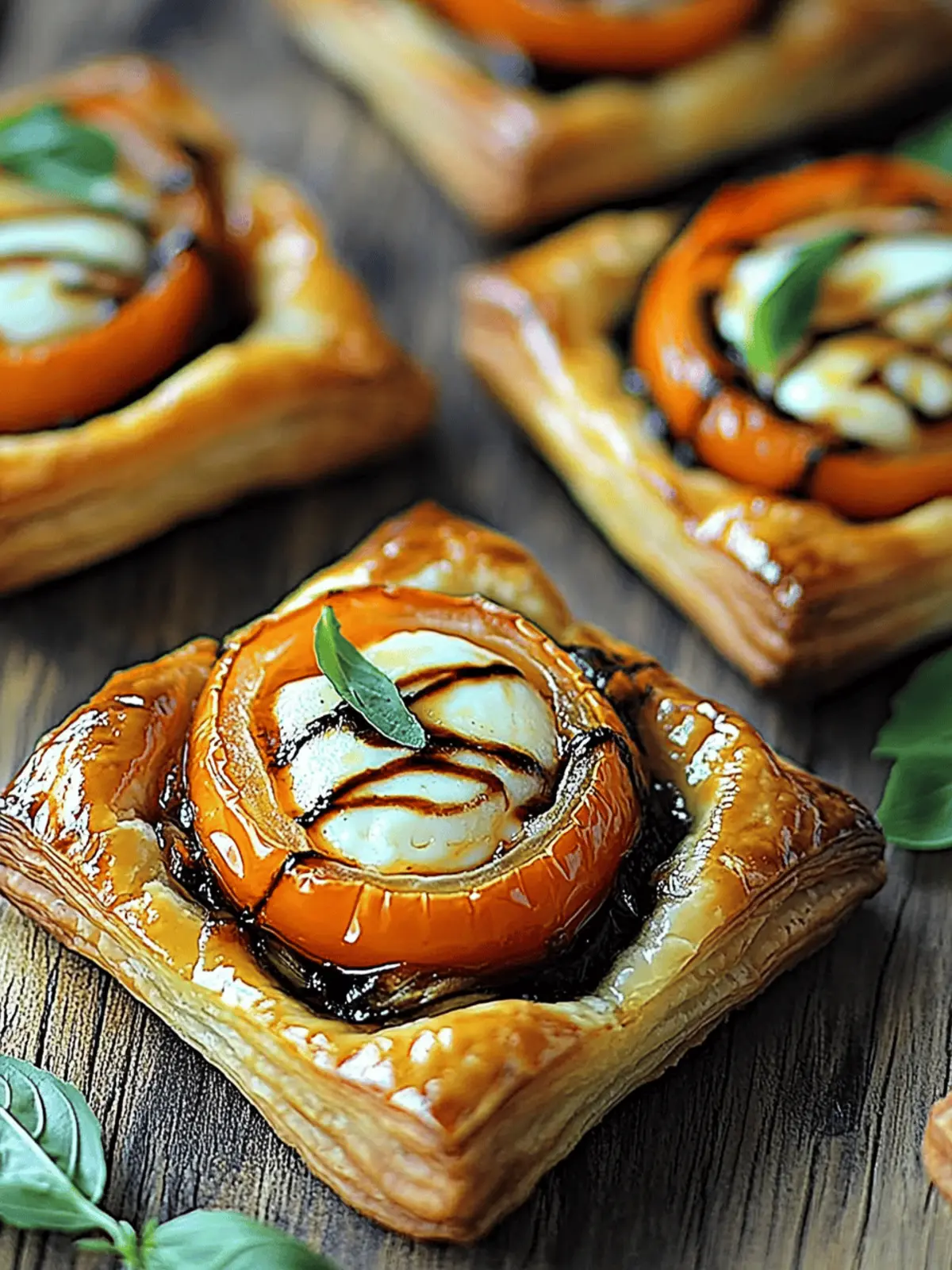 Delicious Tomato Mozzarella Puff Pastry Tarts You’ll Love 4 Tomato Mozzarella Puff Pastry Tarts