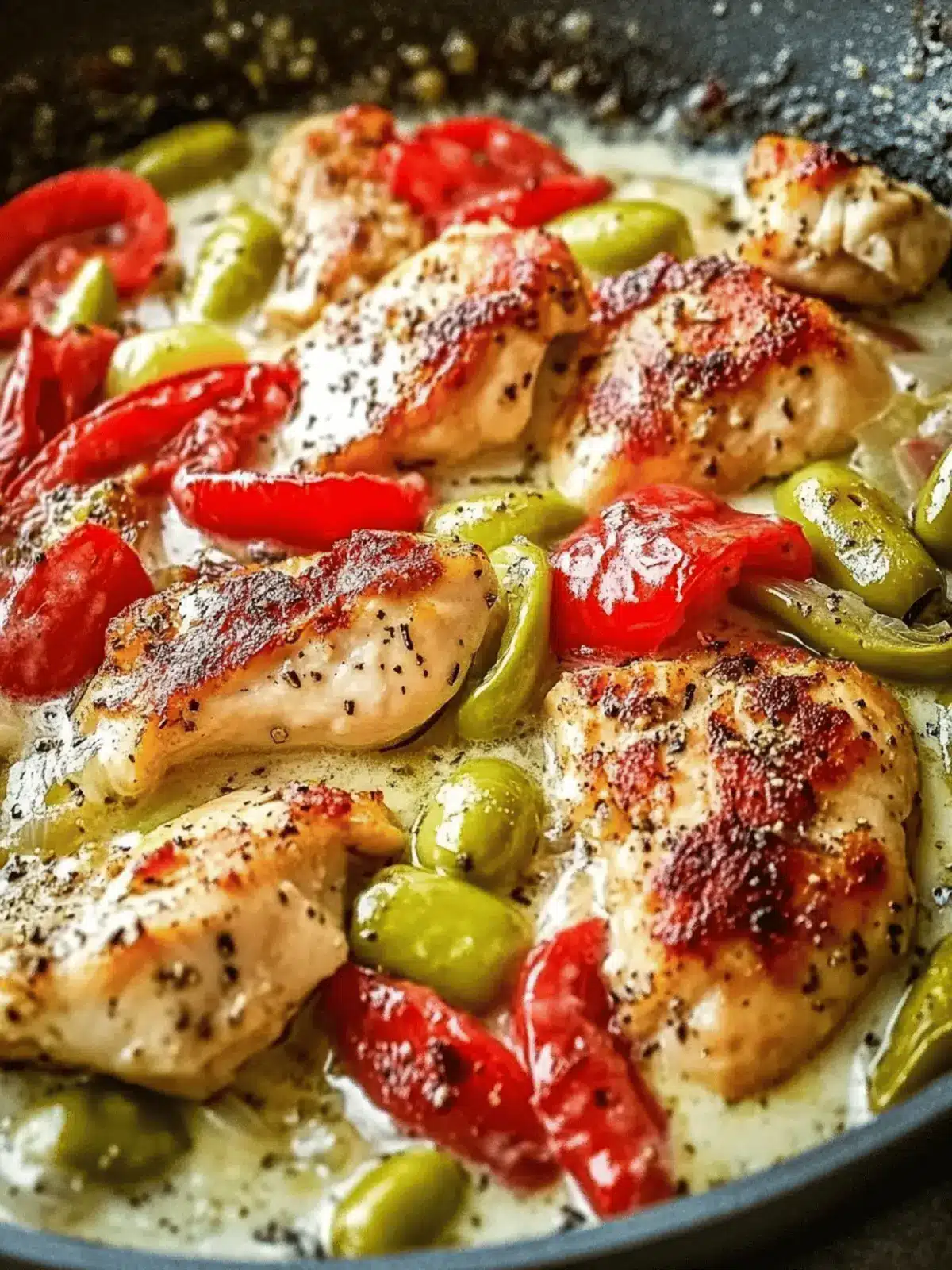 Flavorful Pepperoncini Chicken Skillet in Just 40 Minutes 3 Pepperoncini Chicken Skillet