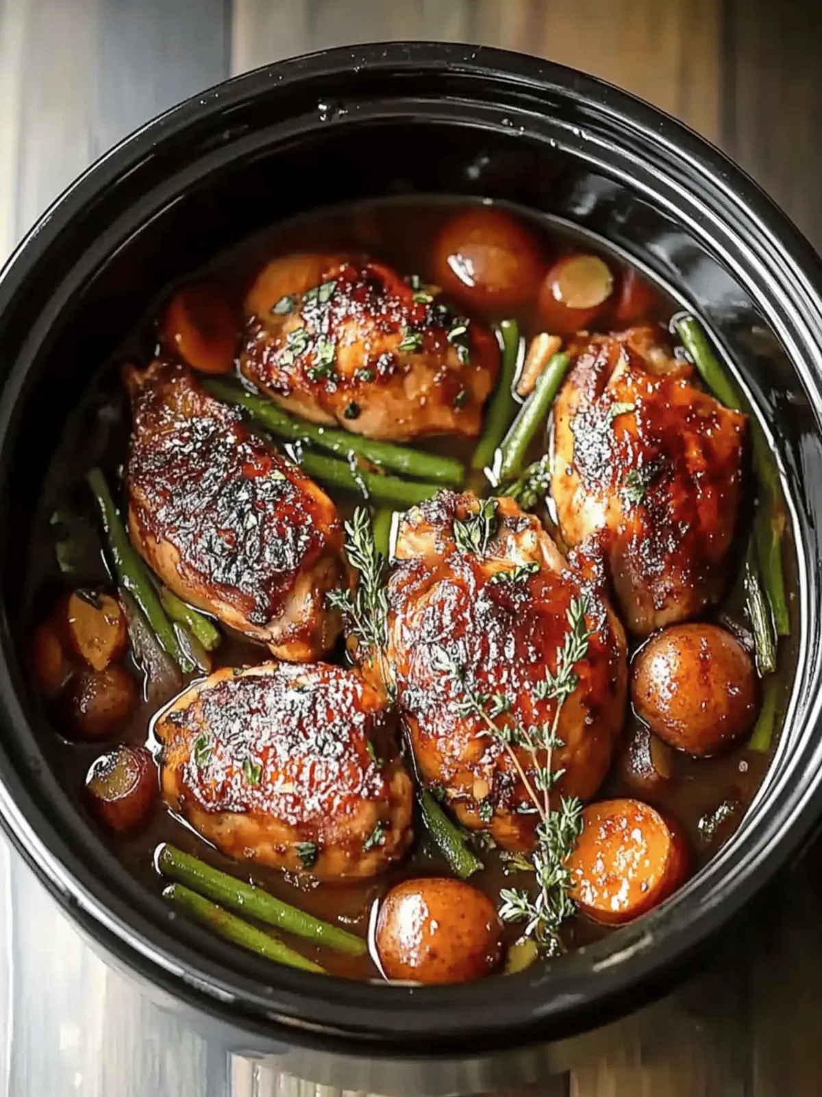 Slow Cooker Honey Garlic Chicken