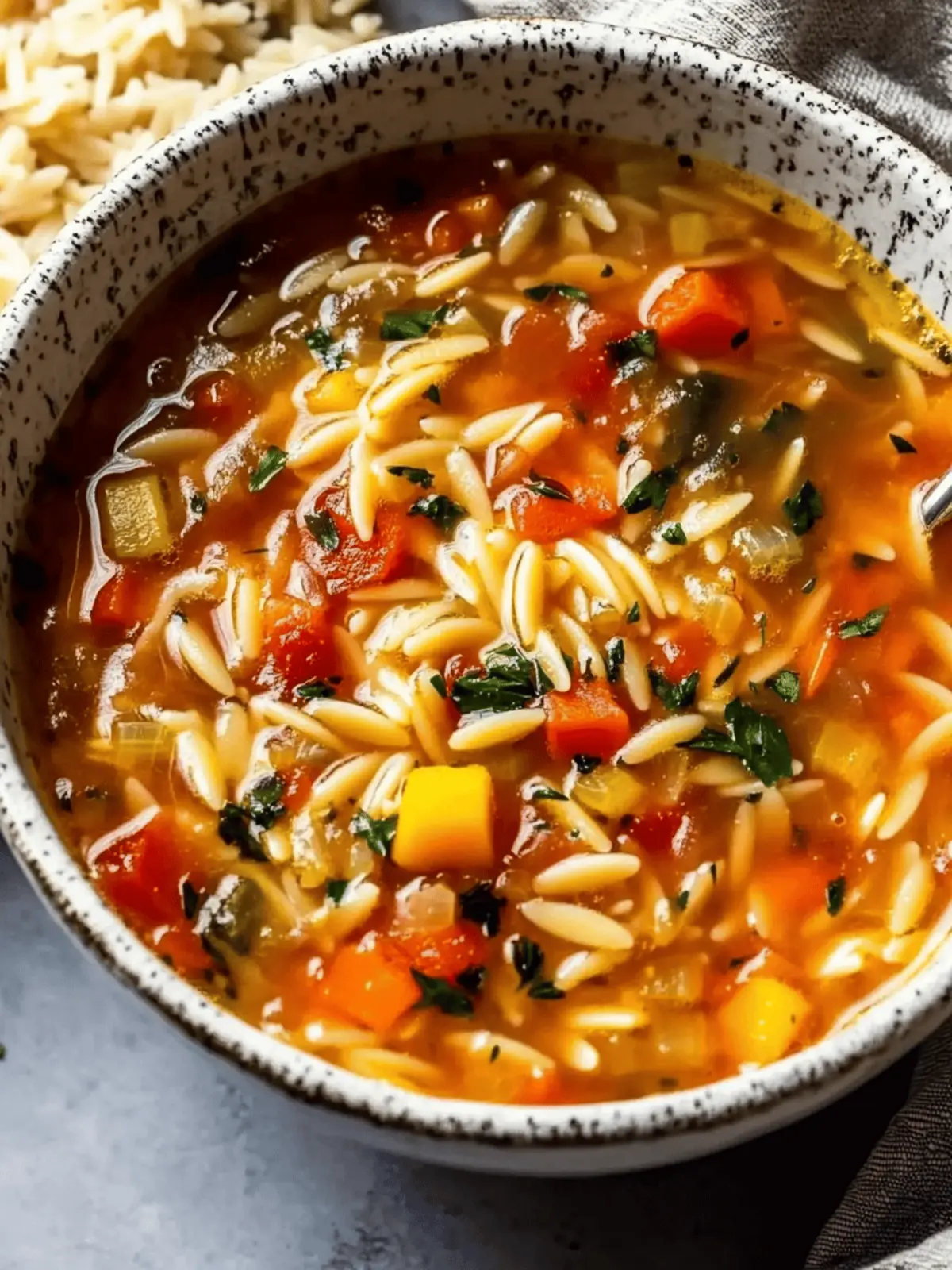 Vegetable Orzo Soup