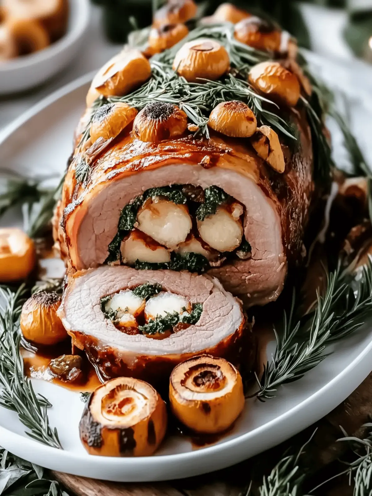 Christmas Stuffed Pork Roast