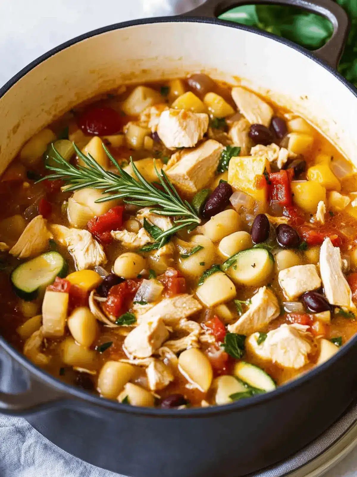 Hearty Chicken Minestrone Soup for Cozy Family Dinners 2 Chicken Minestrone Soup