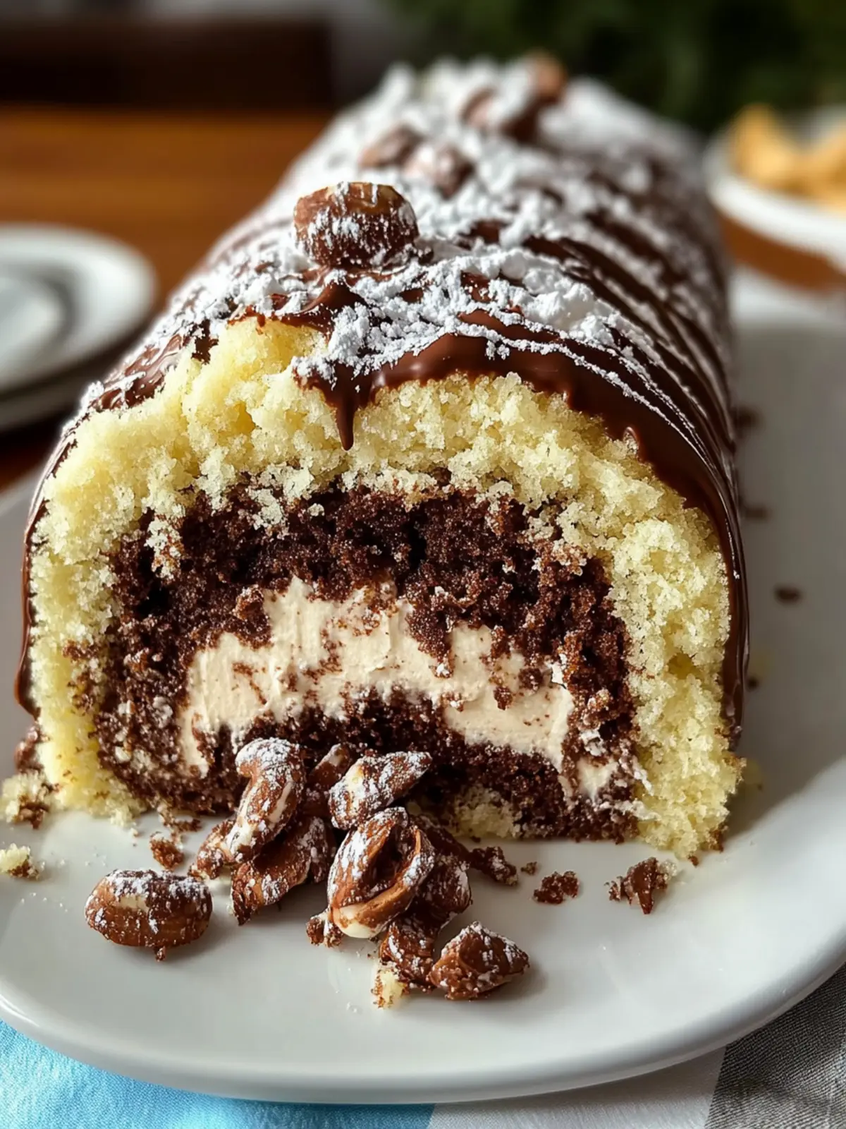 Amazing German Chocolate Cake Roll Recipe