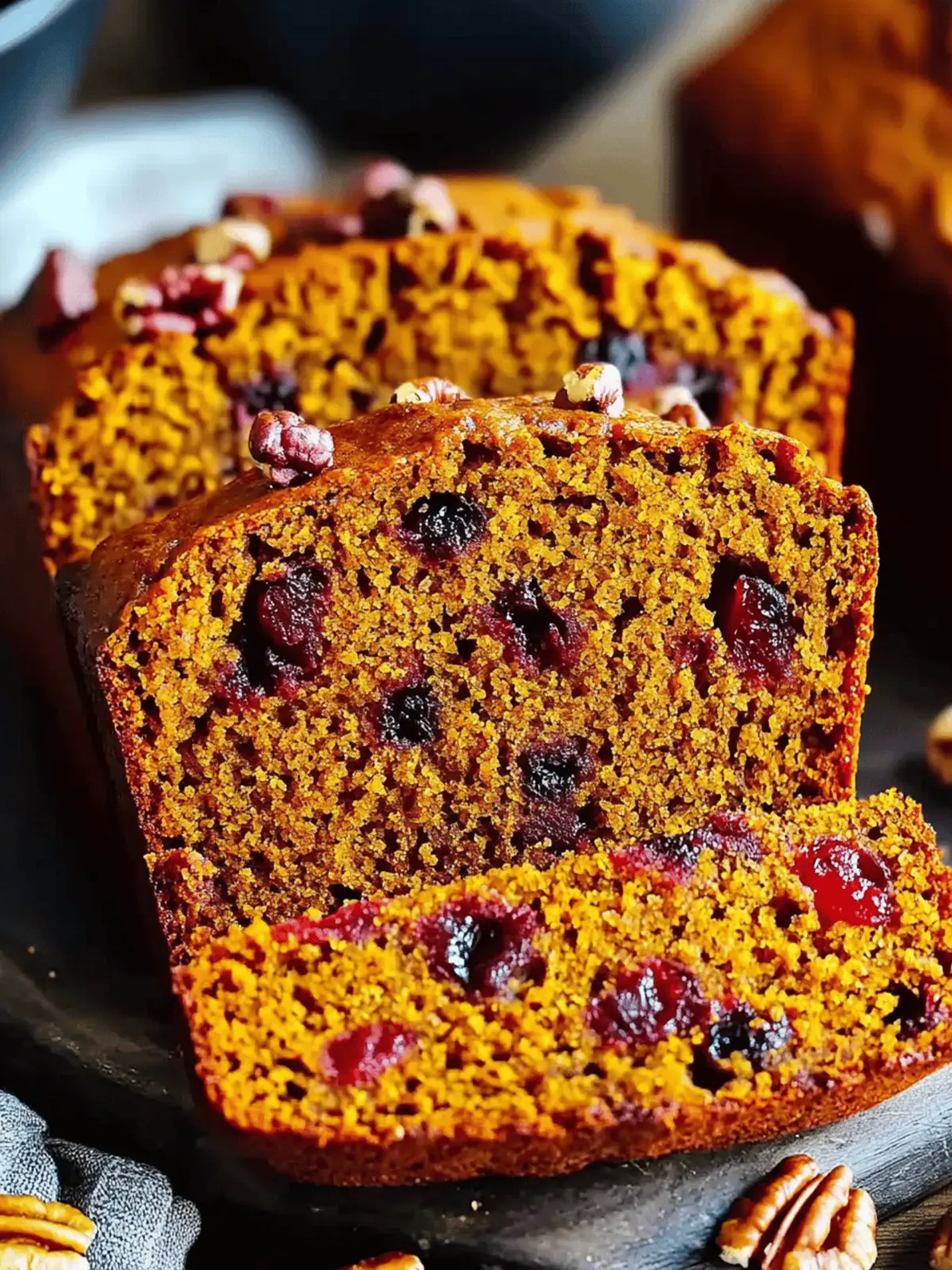 Cranberry Pecan Pumpkin Bread