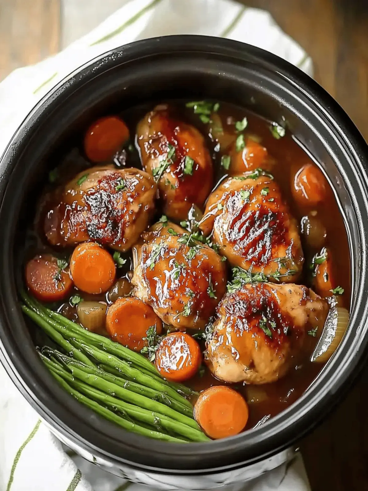 Slow Cooker Honey Garlic Chicken