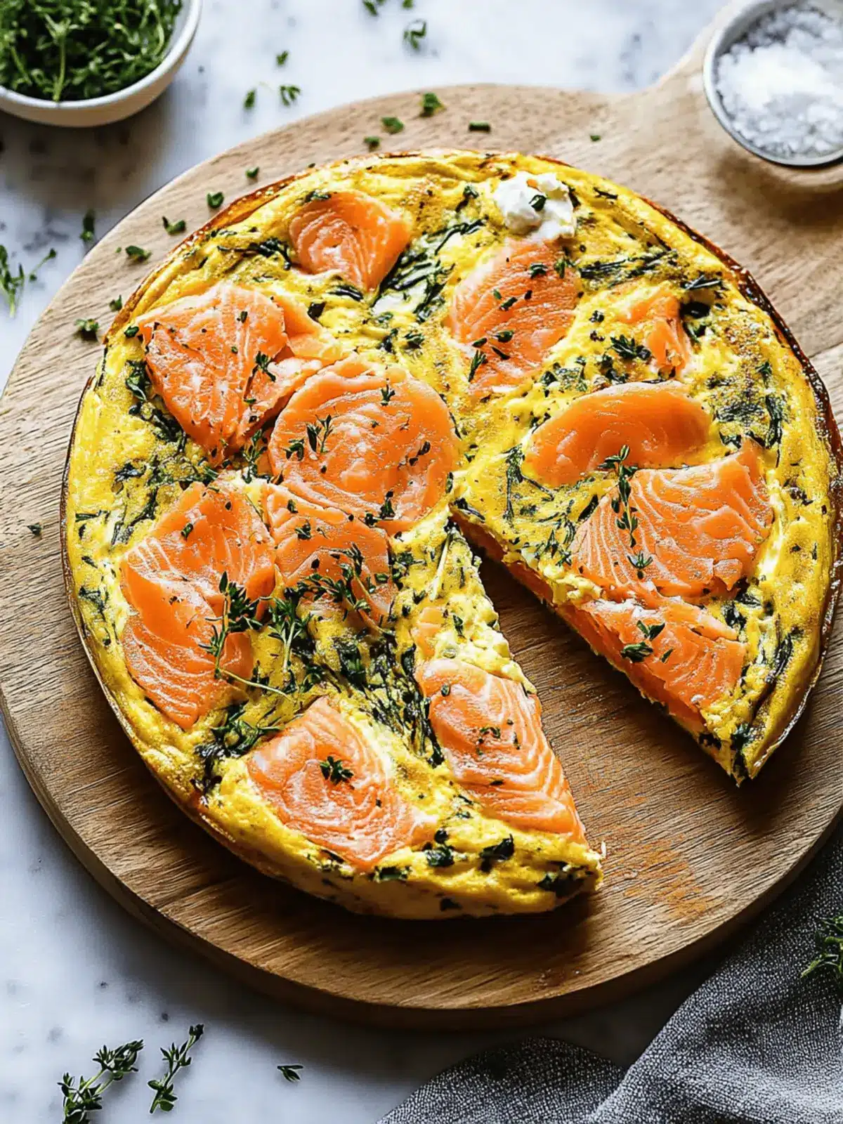 Smoked Salmon Frittata
