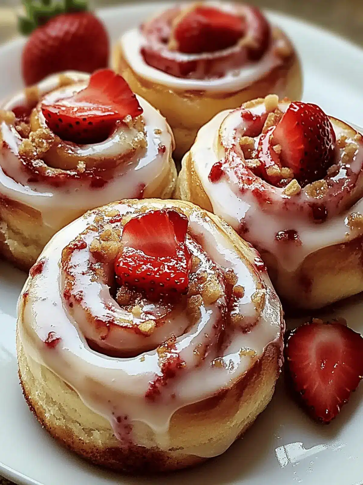 Strawberry Cheesecake Cinnabon Rolls