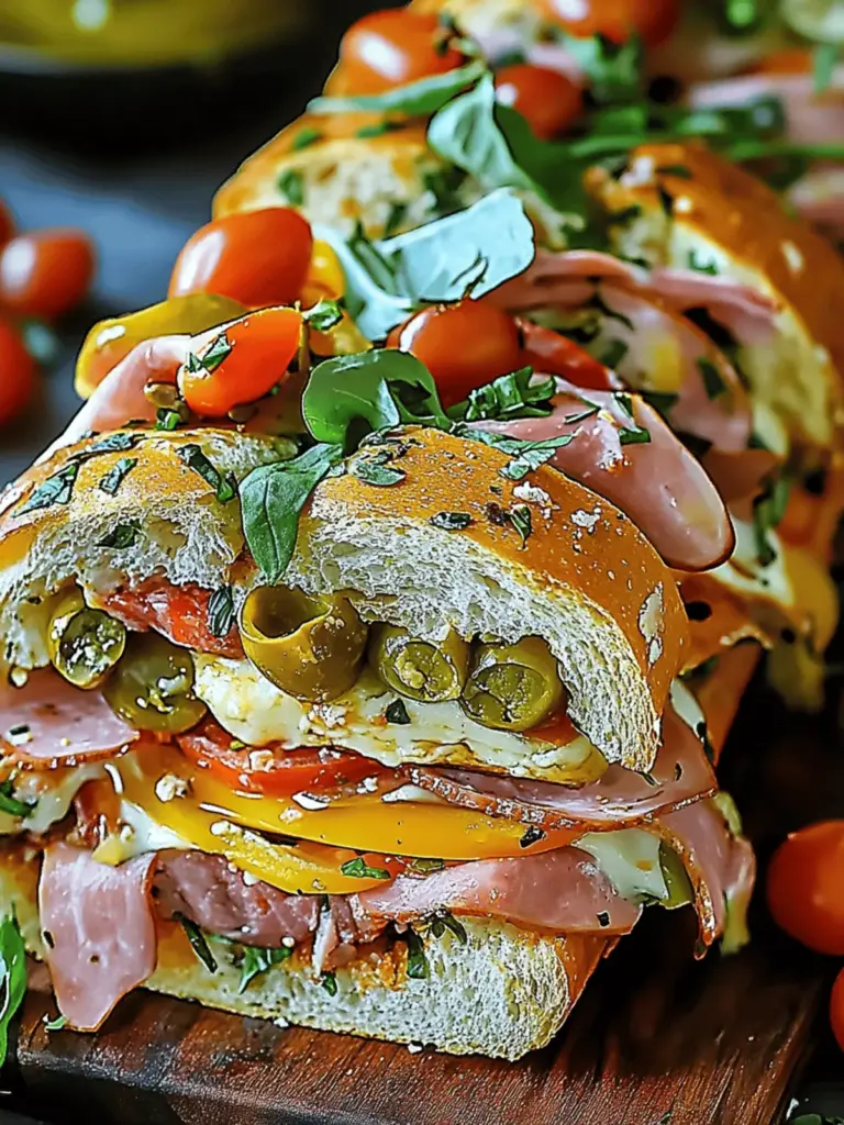 Classic Italian Muffuletta Sandwich Recipe