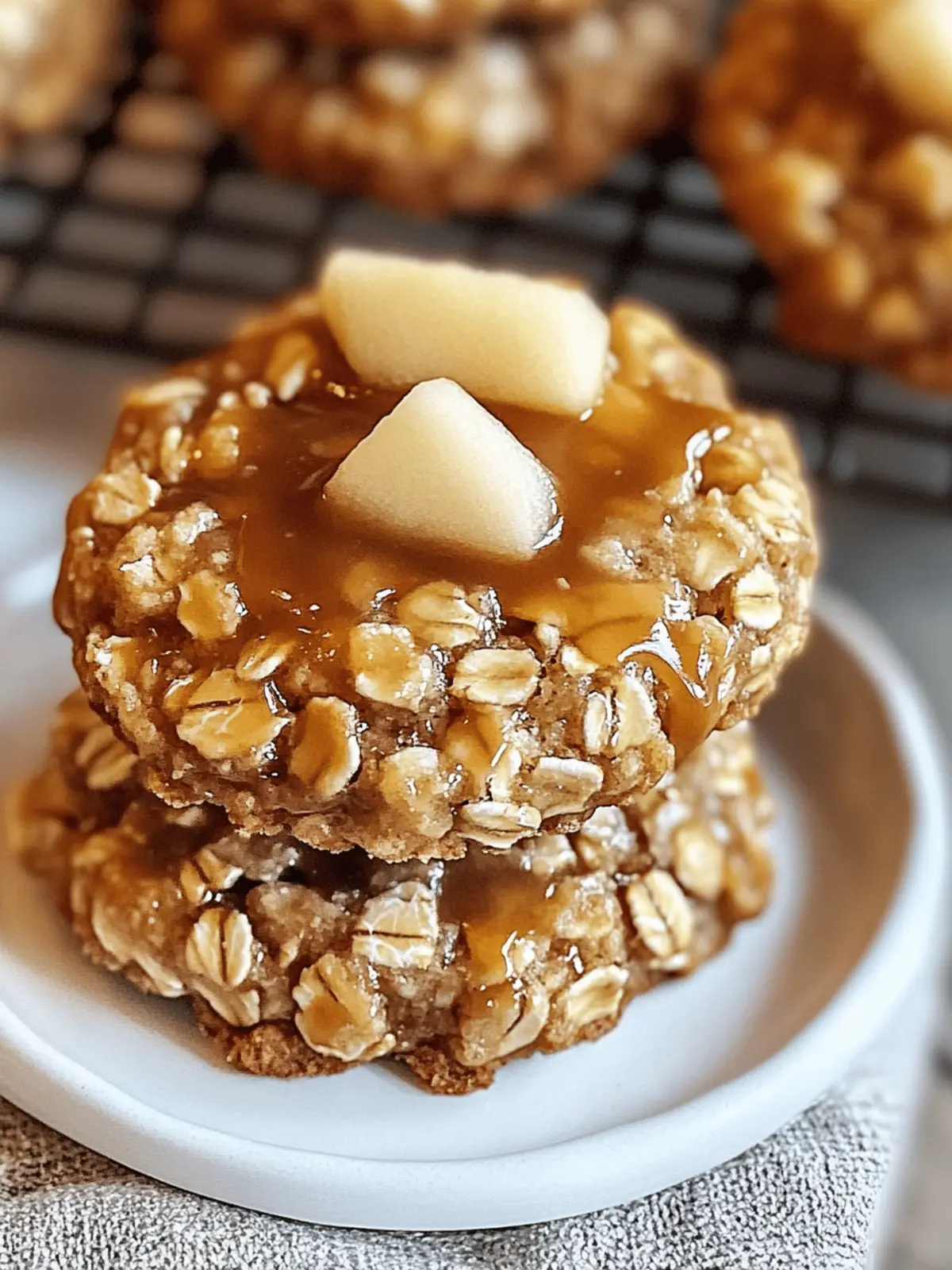 Irresistible Caramel Apple Oatmeal Cookies for Fall Cravings 4 Caramel Apple Oatmeal Cookies