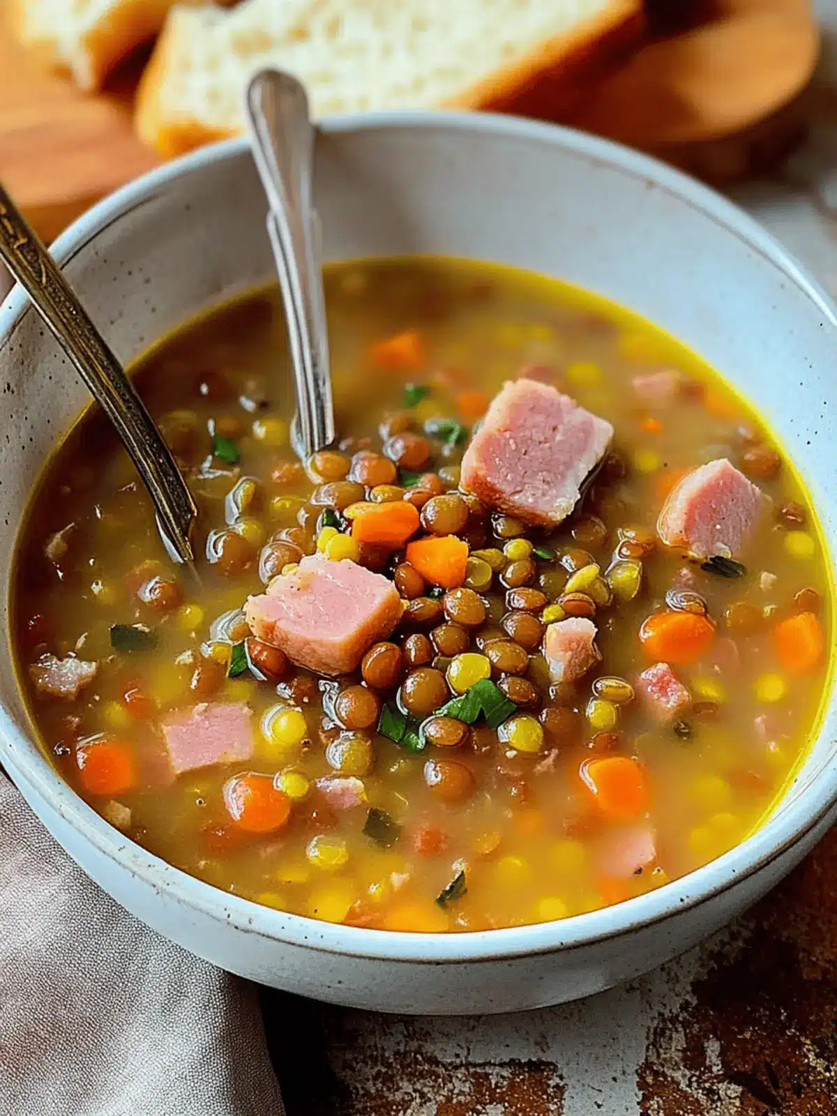 Comforting Ham and Lentil Soup: Your Cozy One-Pot Meal 3 Ham and Lentil Soup