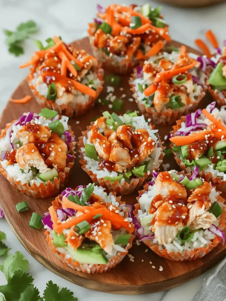 Korean BBQ Chicken Rice Cups