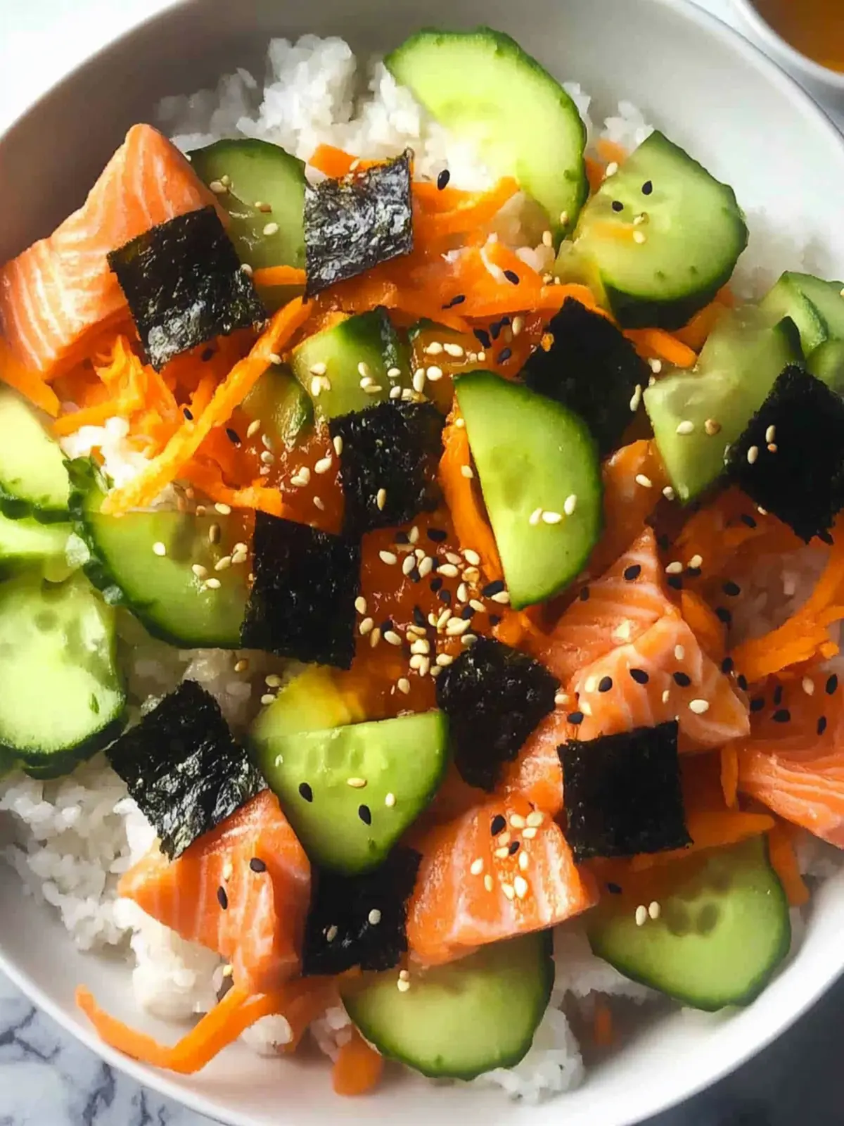 Keto Salmon Sushi Bowl Recipe