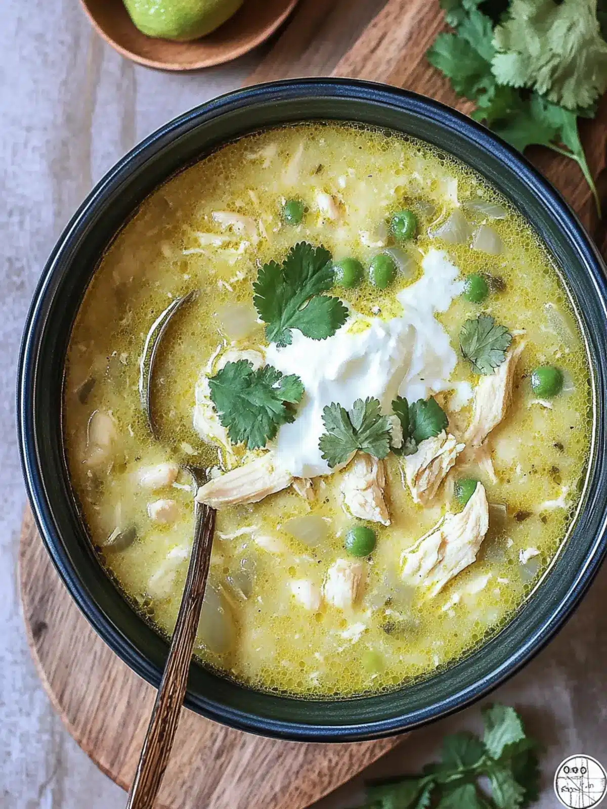 Creamy Green Enchiladas Chicken Soup