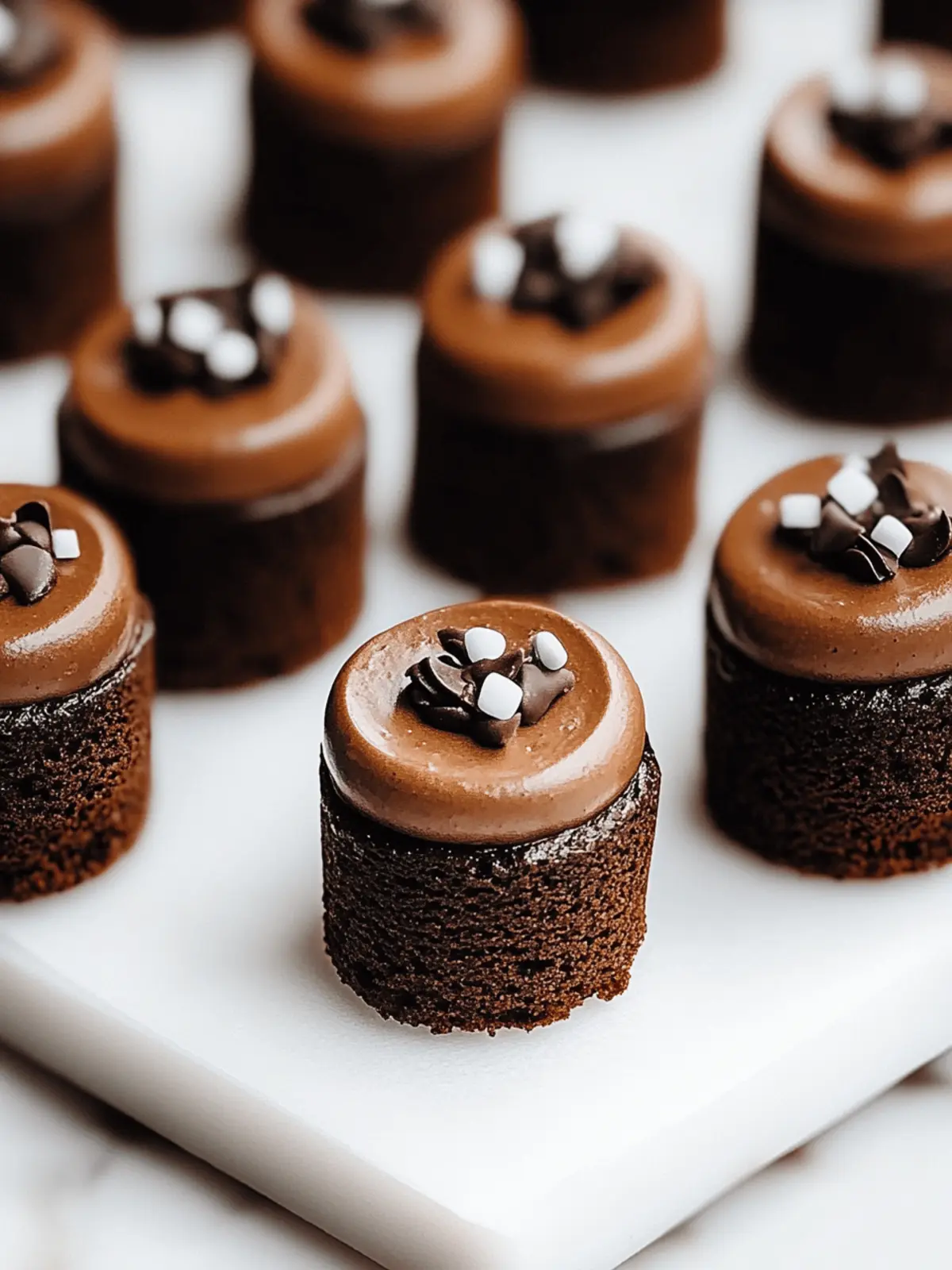 Decadent Brownie Petit Fours Perfect for Sweet Celebrations 2 Brownie Petit Fours