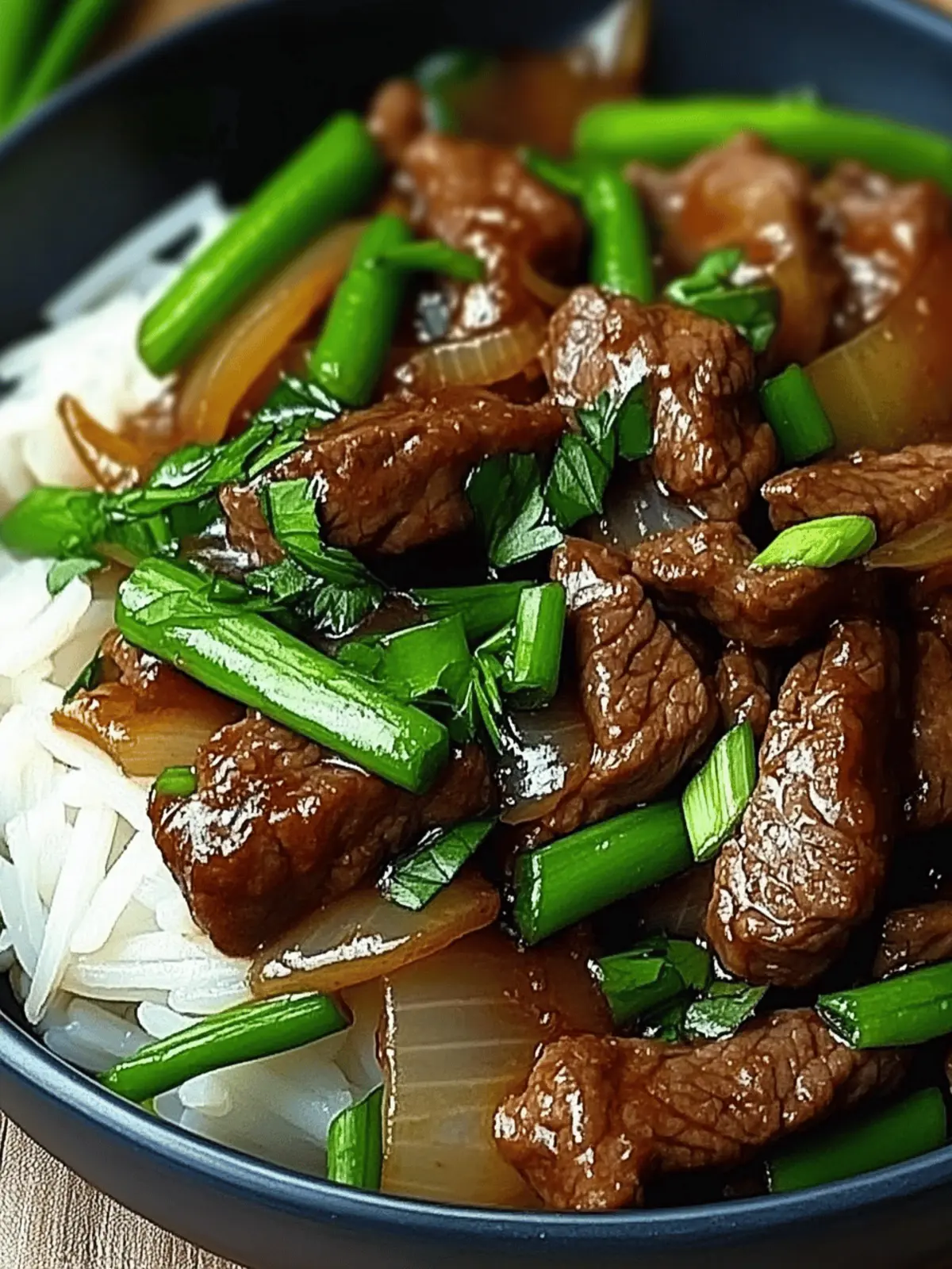 Chinese Beef and Onion Stir Fry