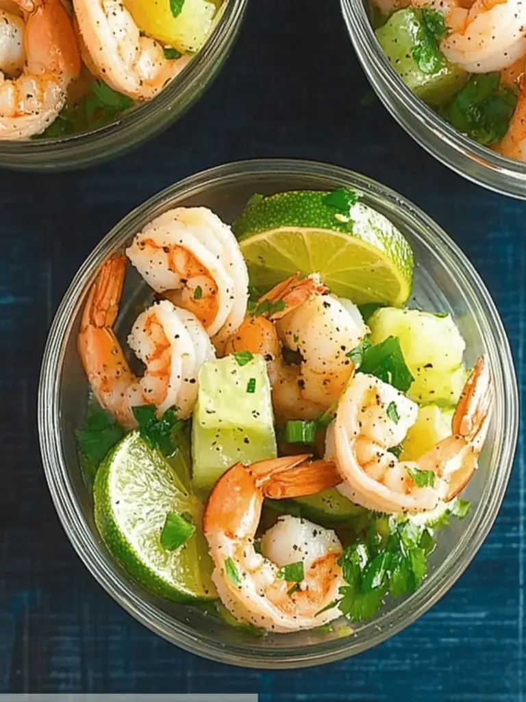 Garlic Lime Roasted Shrimp Salad