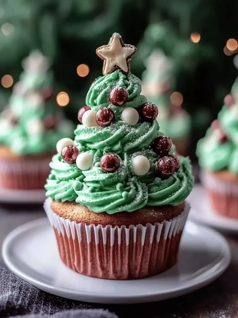 Christmas Tree Cupcake