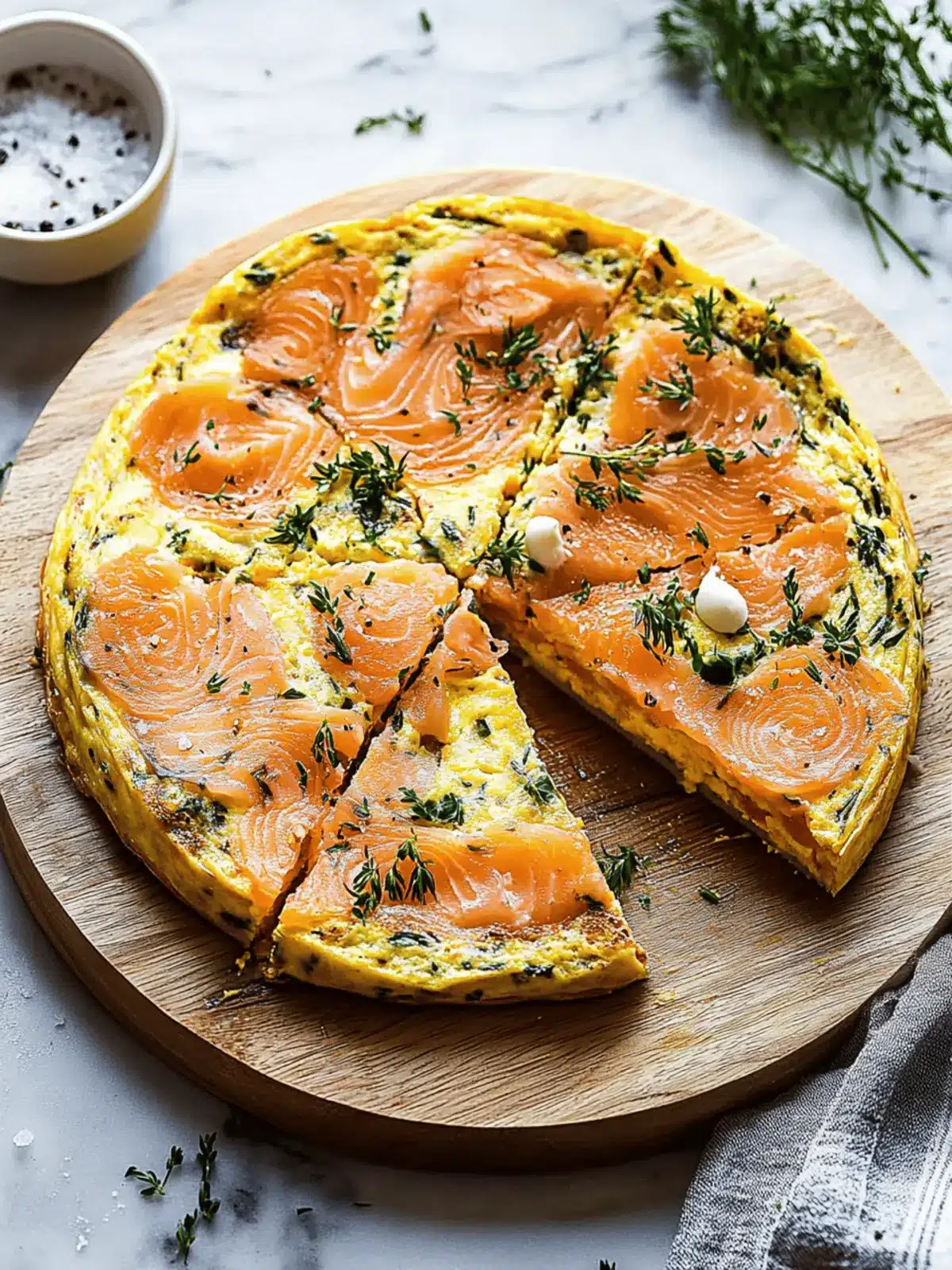 Smoked Salmon Frittata