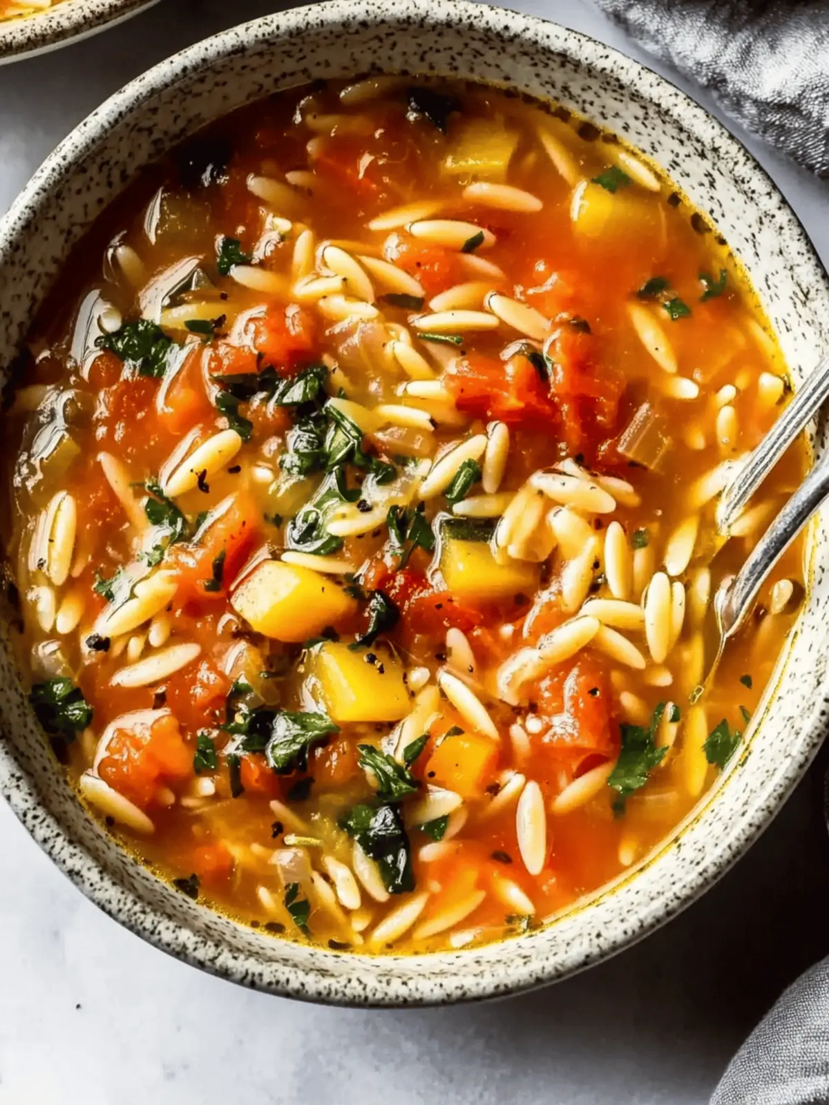 Vegetable Orzo Soup