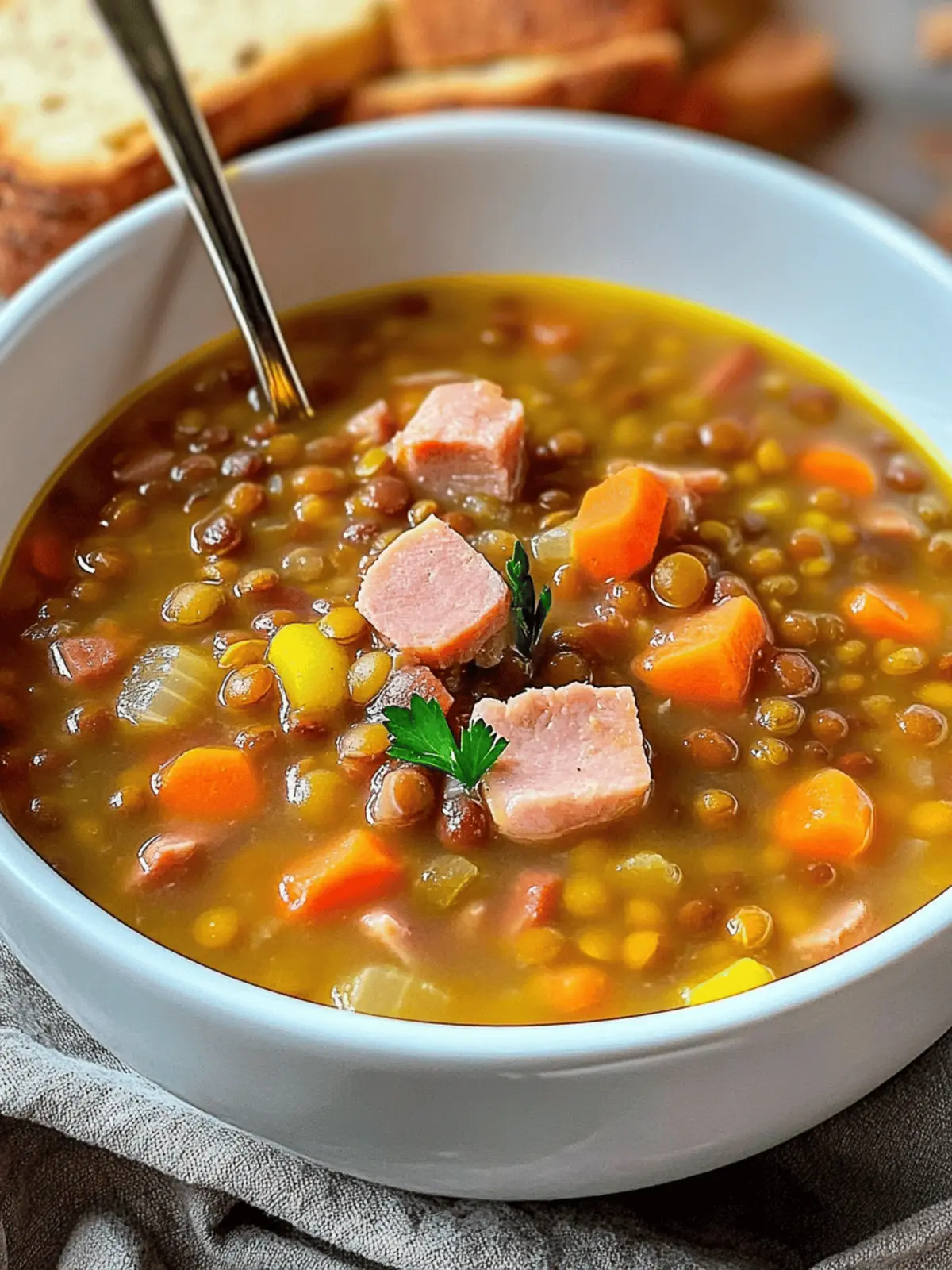 Comforting Ham and Lentil Soup: Your Cozy One-Pot Meal 5 Ham and Lentil Soup